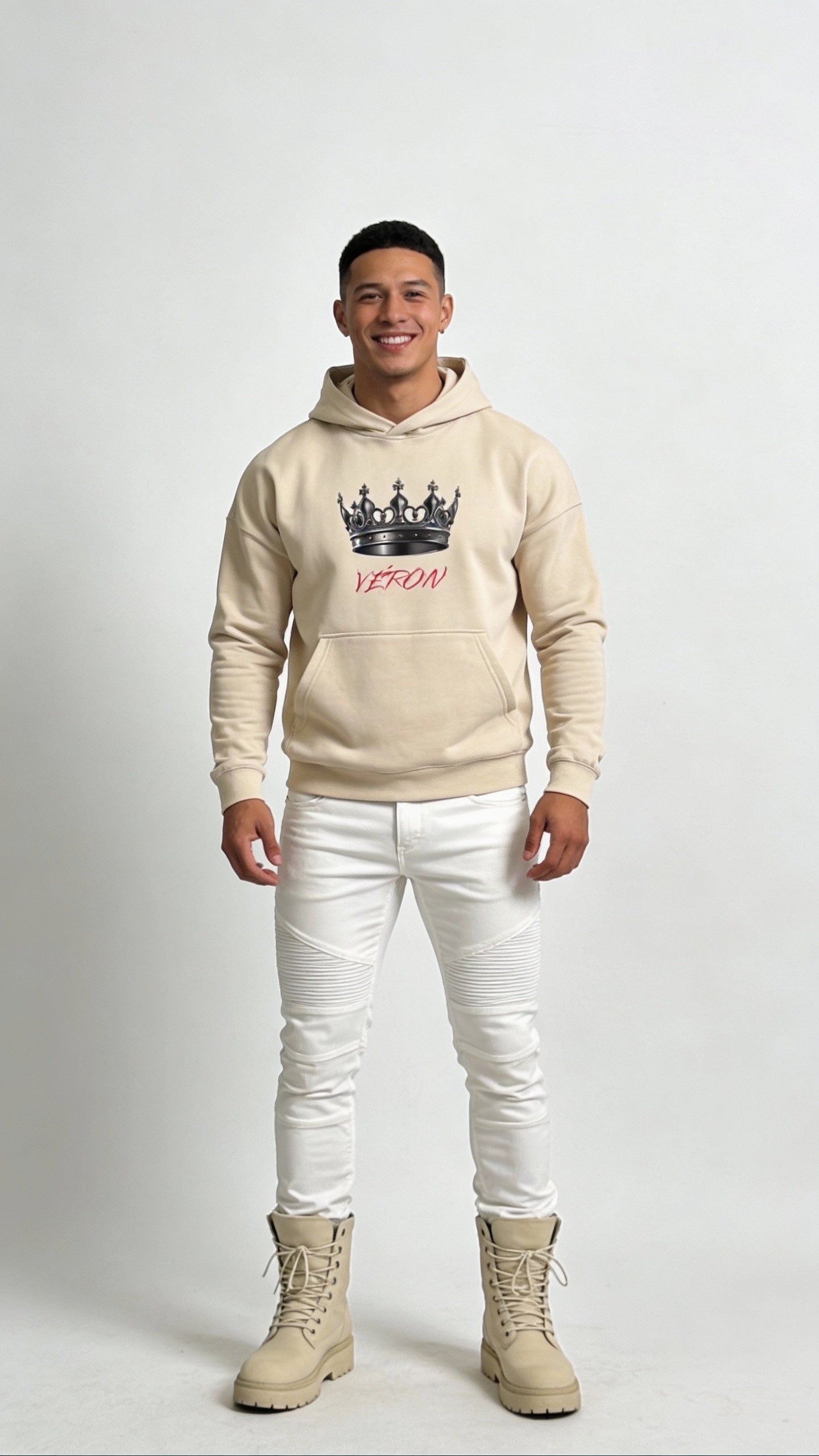 VÉRON La Couronne premium unisex hoodie for men and women 3