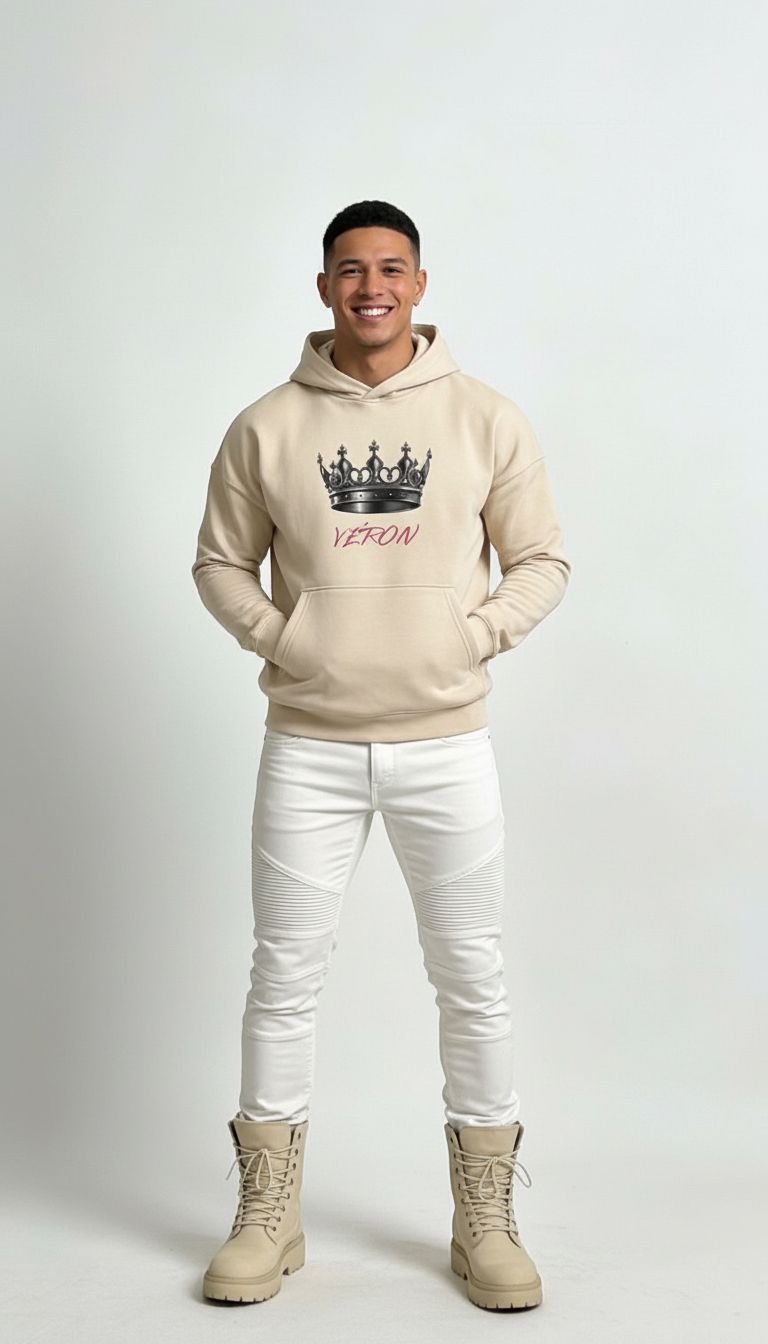 VÉRON La Couronne premium unisex hoodie for men and women 4