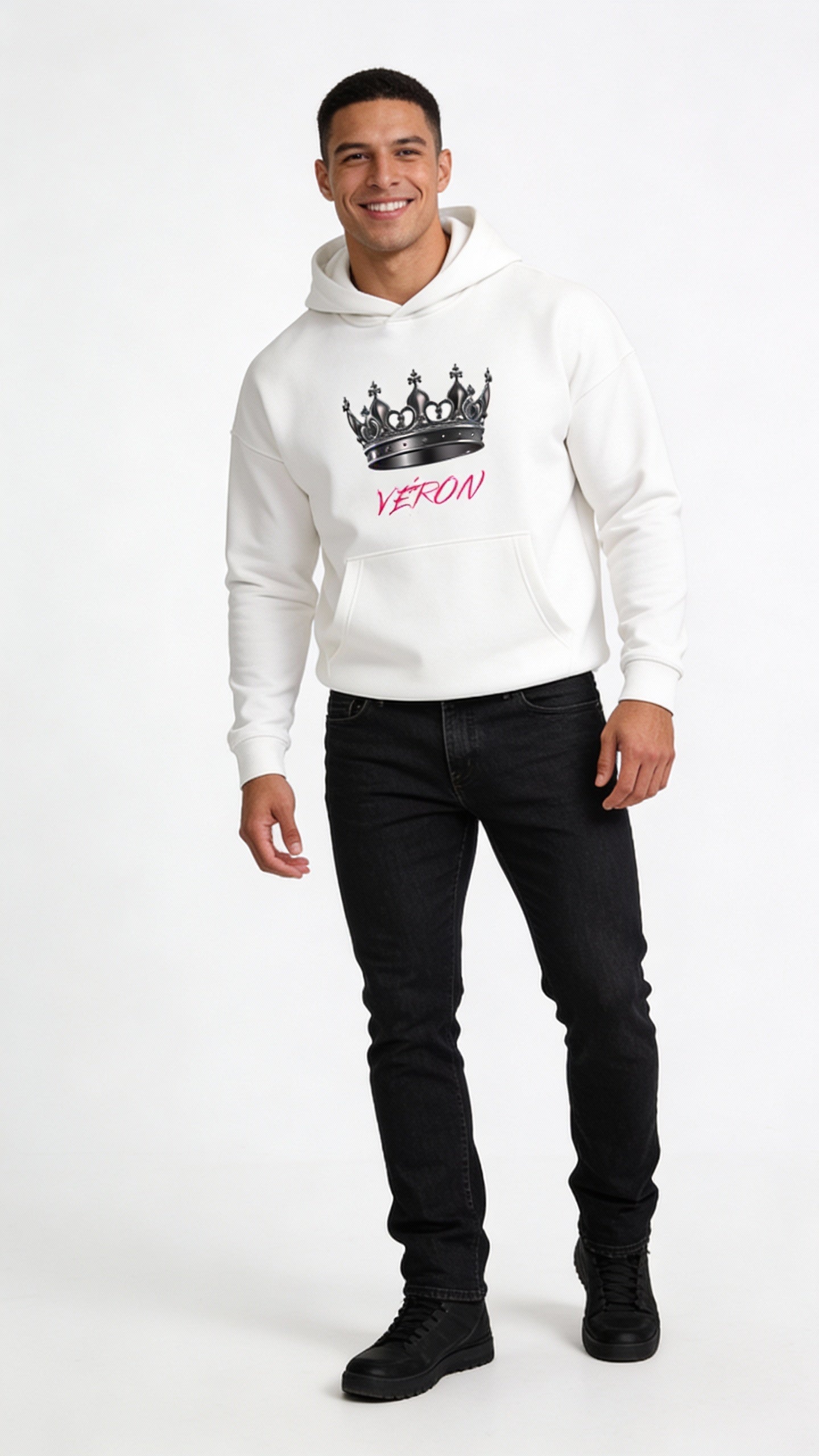 VÉRON La Couronne premium unisex hoodie for men and women 2