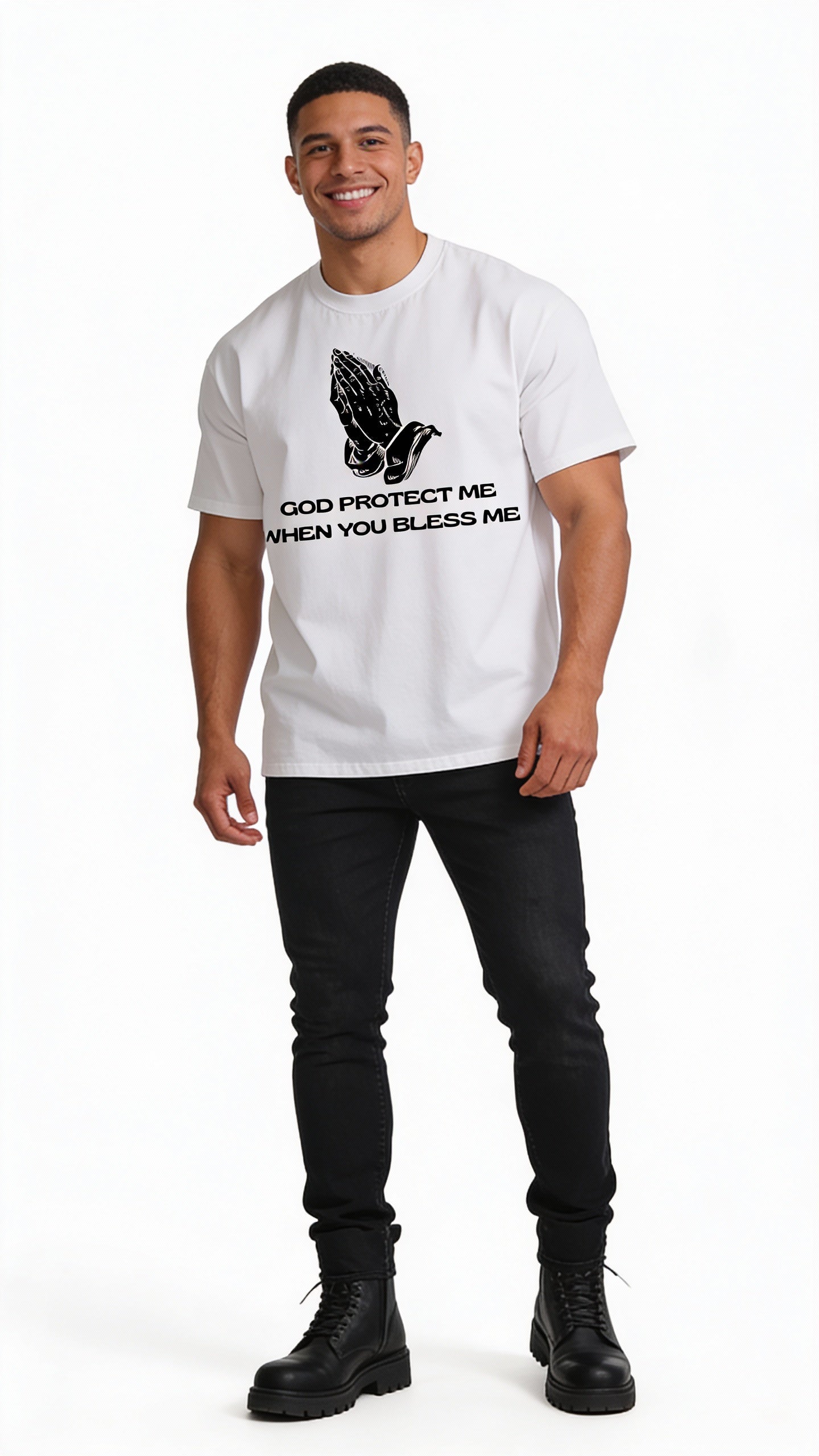 VÉRON premium oversized unisex t-shirt faith streetwear men women 1