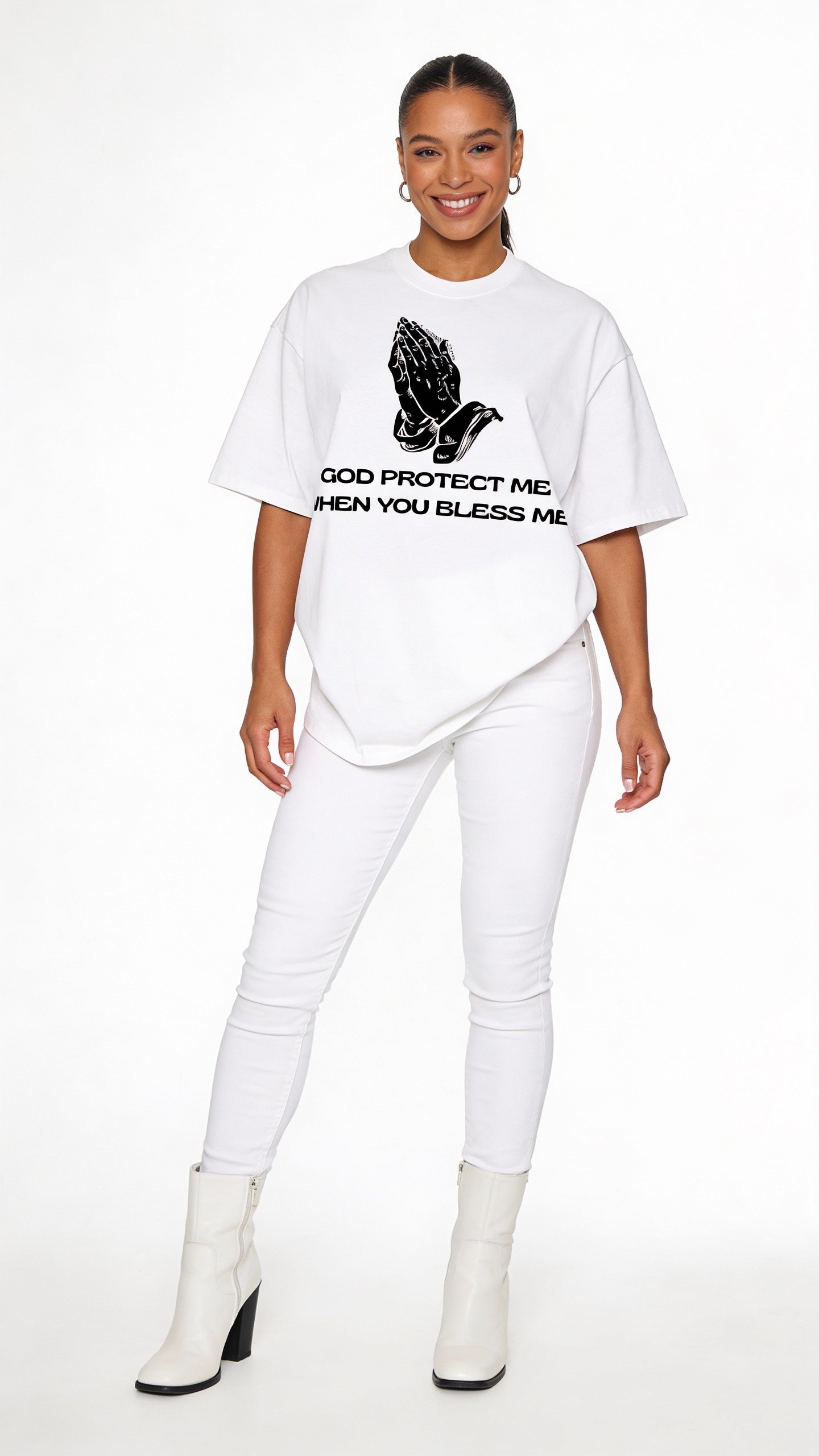 VÉRON premium oversized unisex t-shirt faith streetwear men women 2