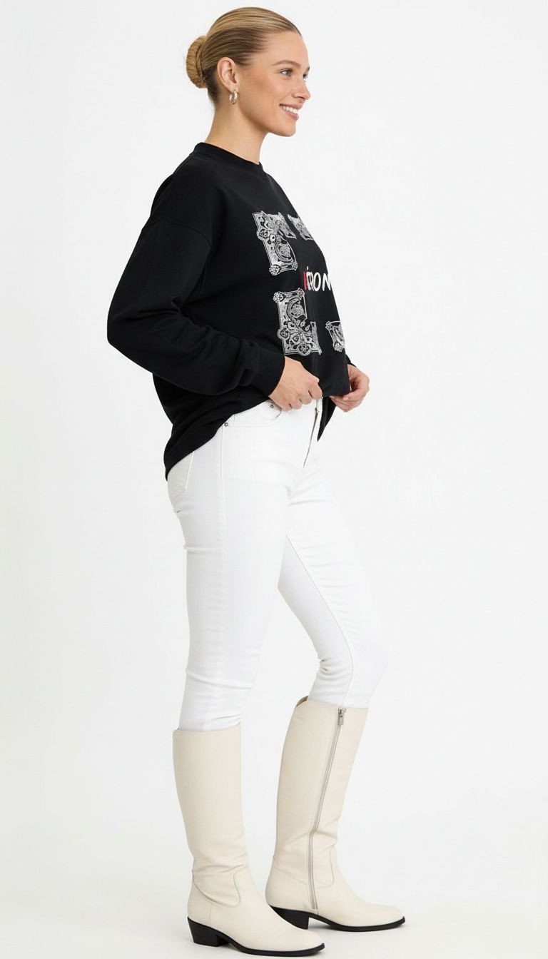 Luxury unisex streetwear long sleeve VÉRON Boulevard Saint-Harbor 2