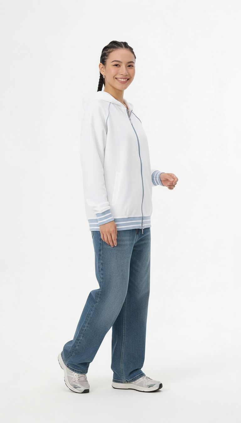 VÉRON Rue de la Légende premium unisex zip-up hoodie for men and women 5