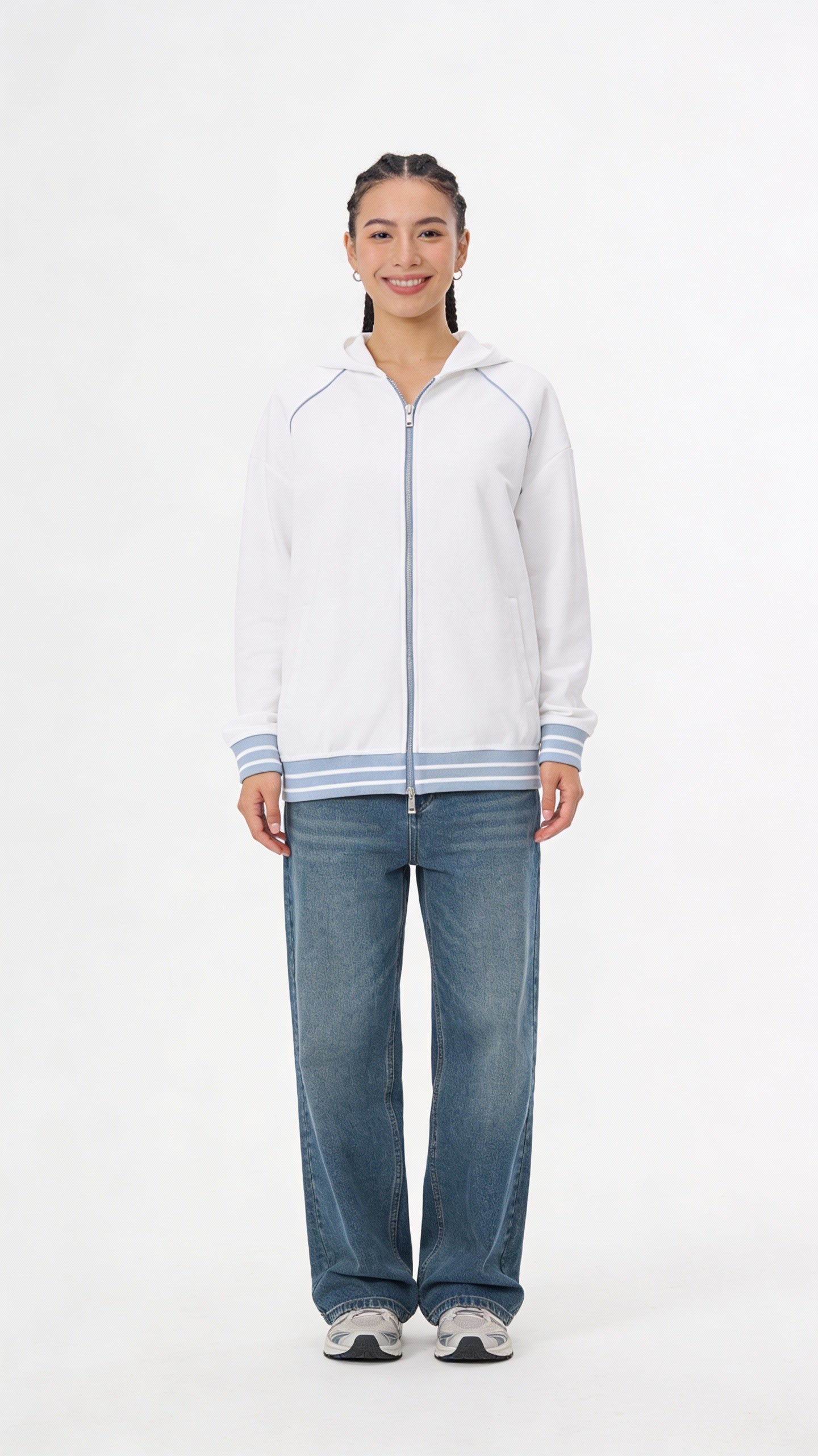 VÉRON Rue de la Légende premium unisex zip-up hoodie for men and women 6