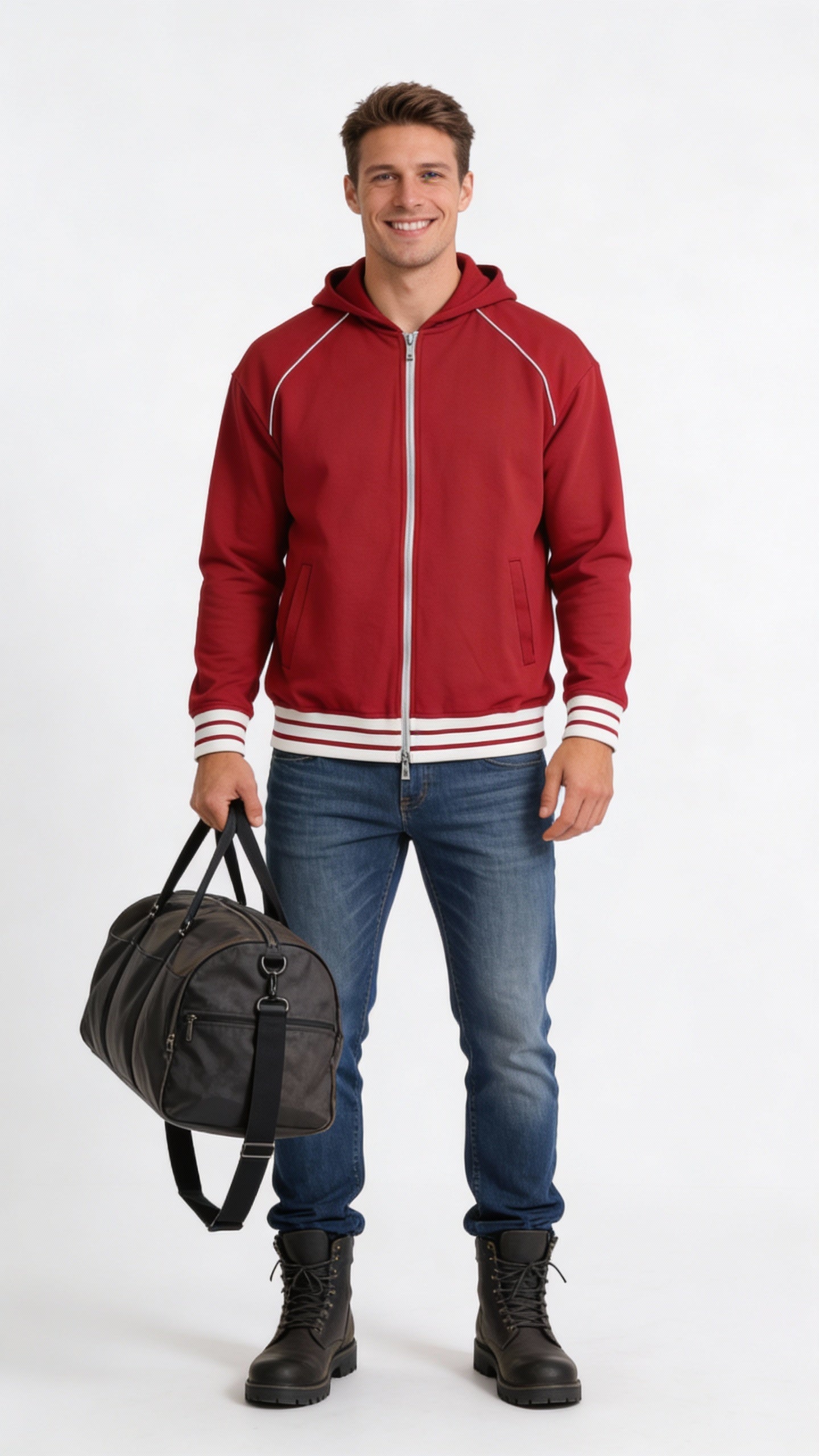 VÉRON Rue de la Légende premium unisex zip-up hoodie for men and women 1