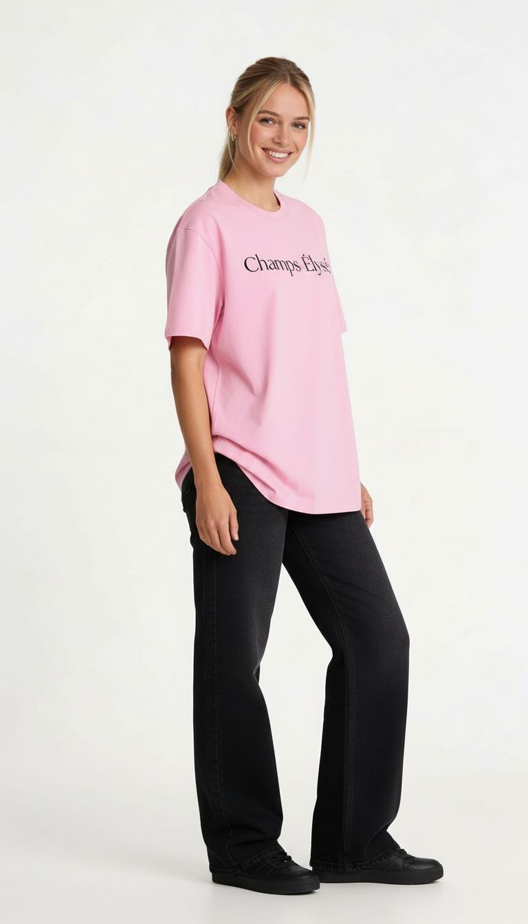 VÉRON Champs-Élysées oversized unisex premium t-shirt for men and women 2