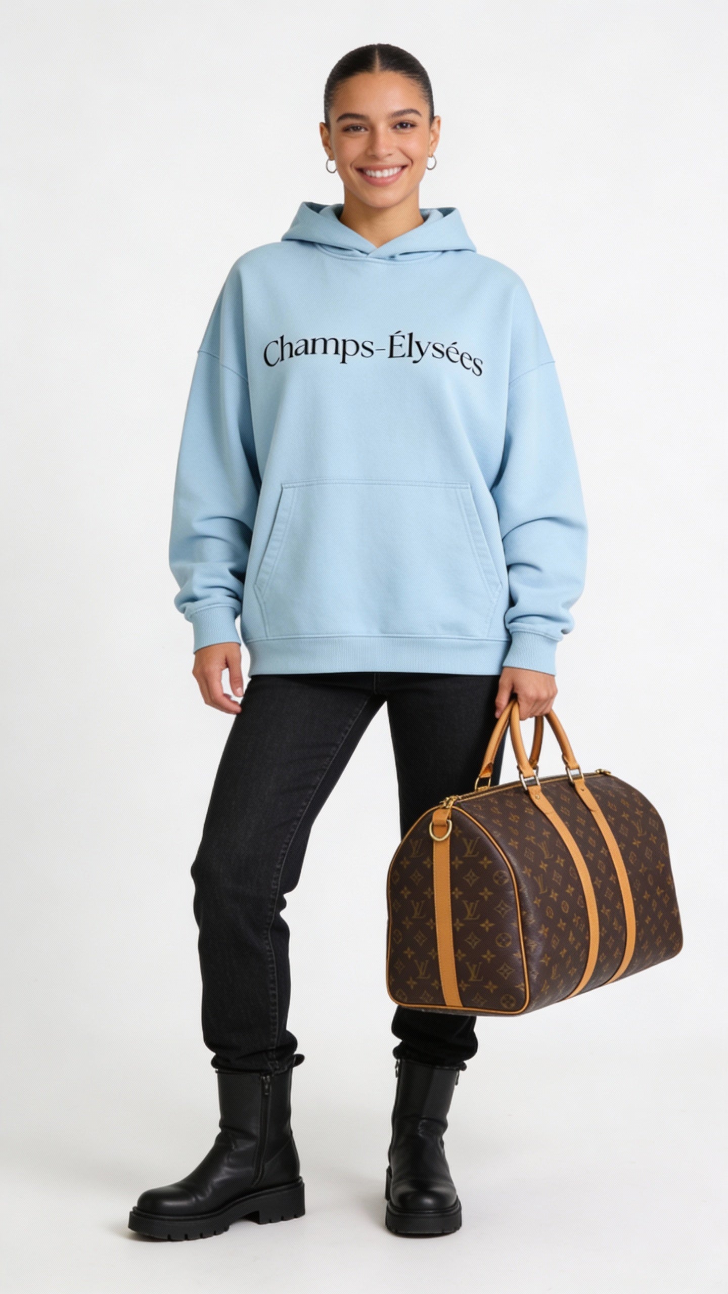 Luxury streetwear hoodie made with high quality materials by VÉRON 3