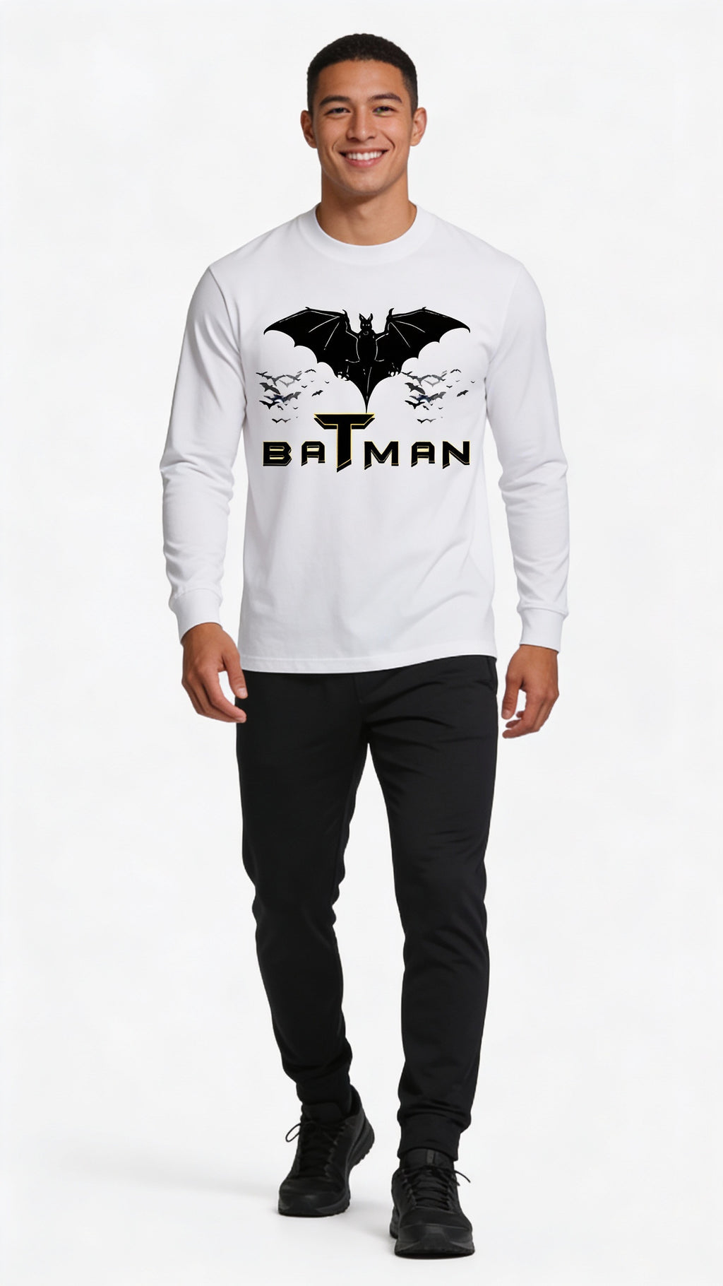 VÉRON Batman premium unisex long sleeve shirt for men and women 1