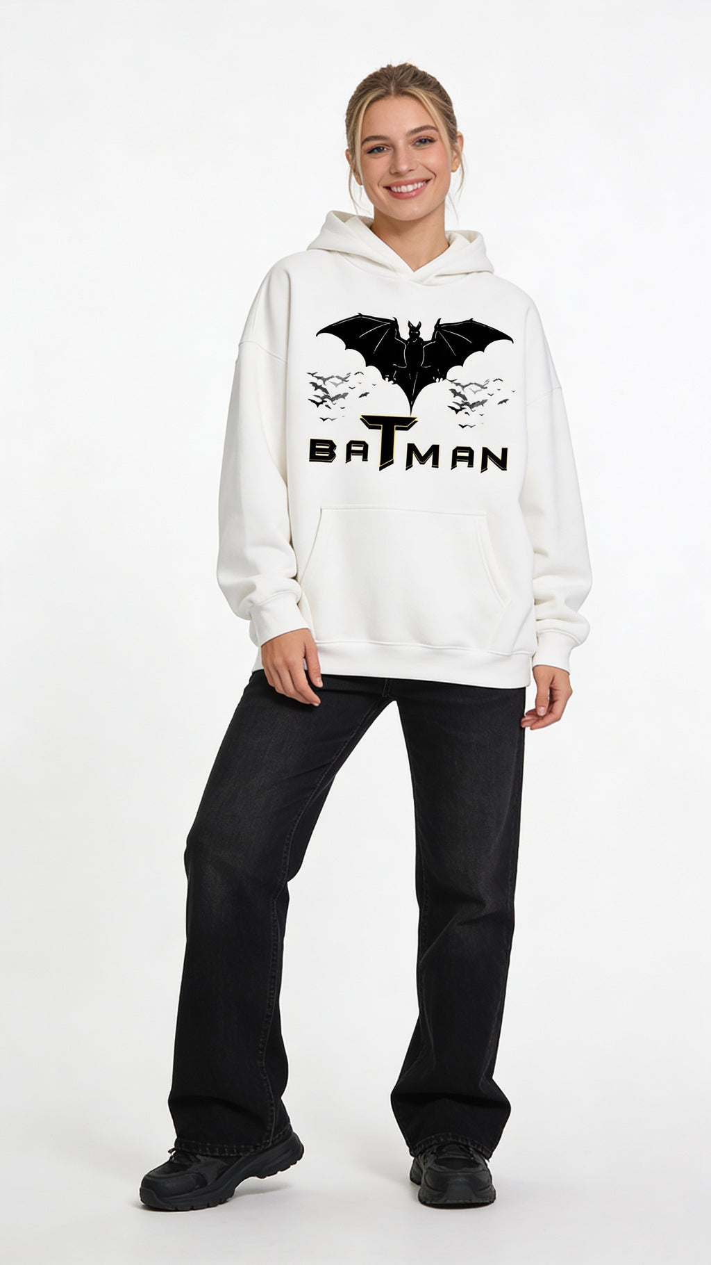VÉRON Batman oversized unisex hoodie for men and women 1