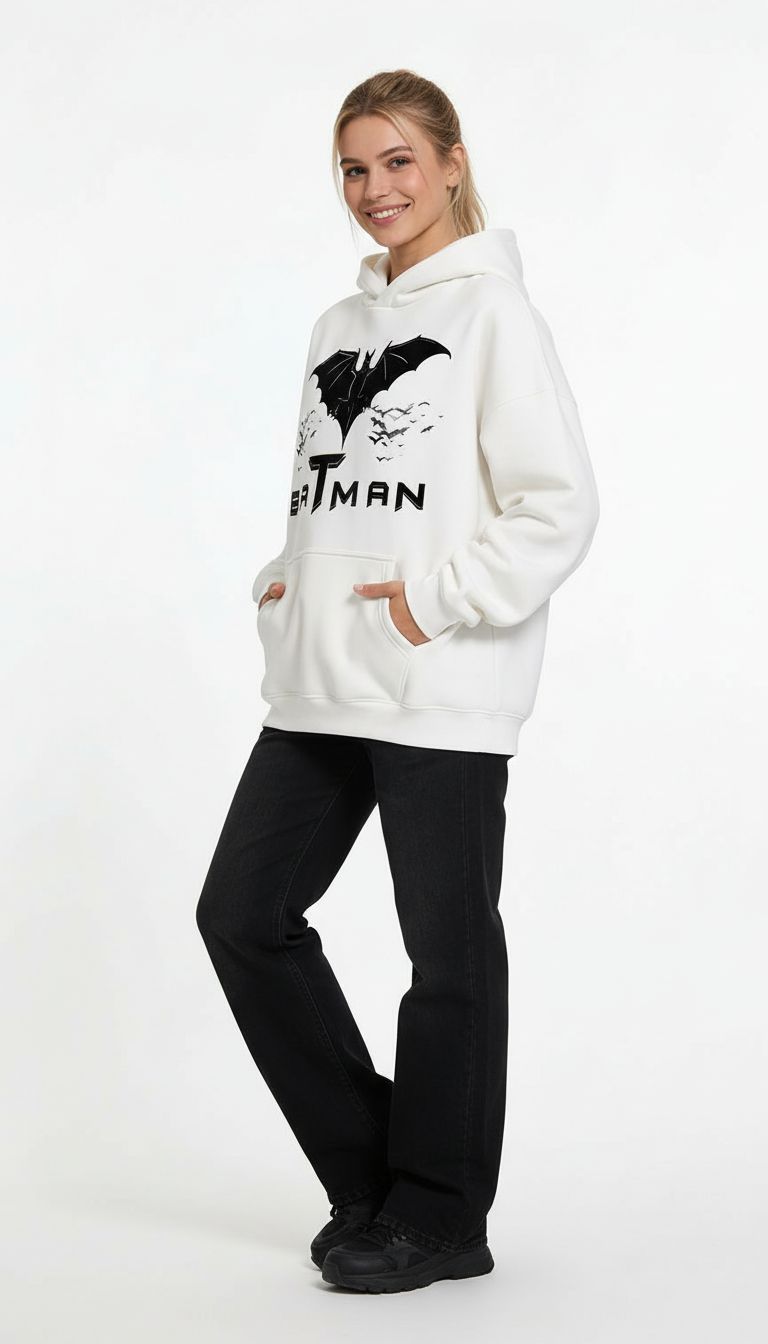 VÉRON Batman oversized unisex hoodie for men and women 2