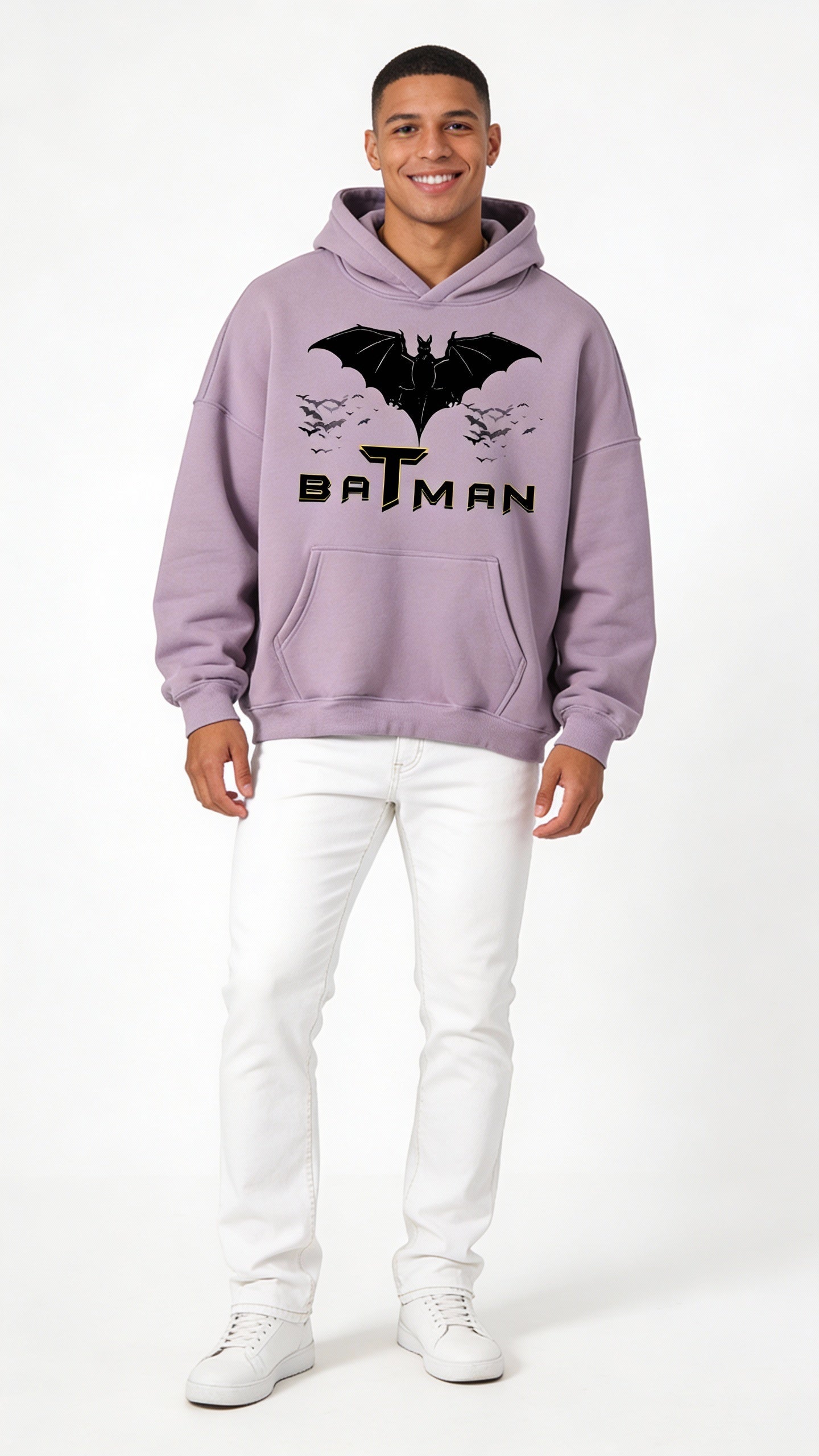 VÉRON Batman oversized unisex hoodie for men and women 3