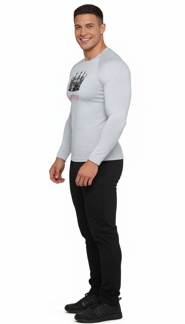 VÉRON performance men’s long sleeve shirt athletic fit 2