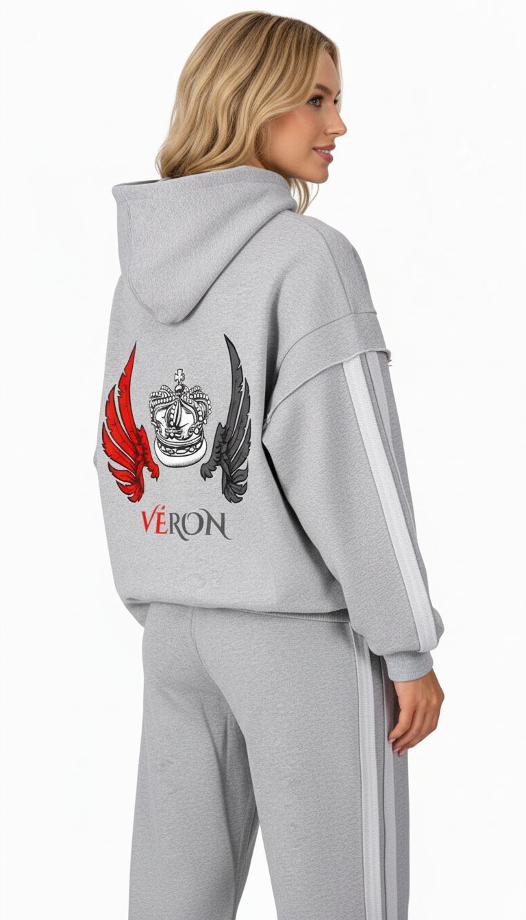 Luxury heavyweight hoodie for men and women by VÉRON 2