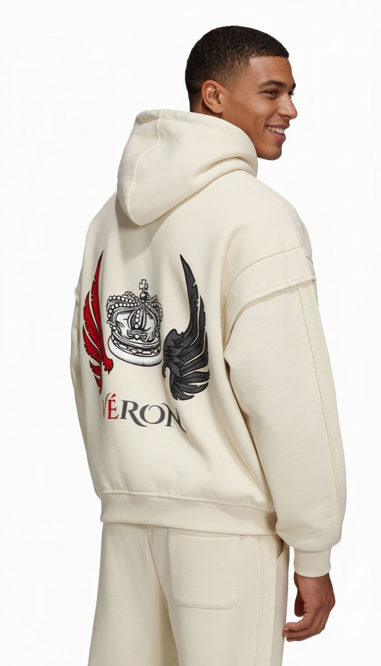 Luxury heavyweight hoodie for men and women by VÉRON 4
