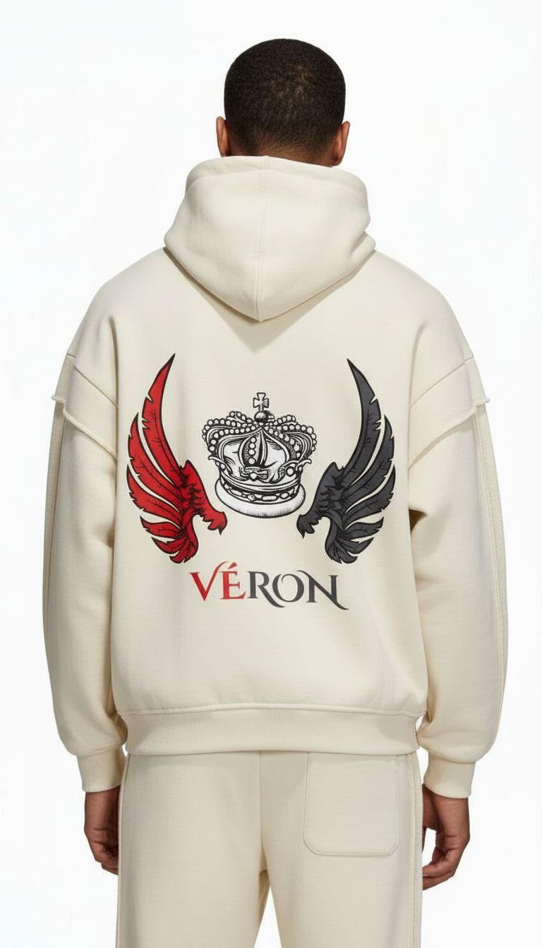 Luxury heavyweight hoodie for men and women by VÉRON 5