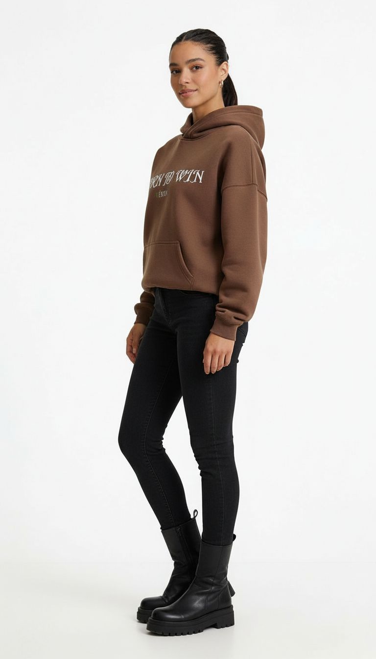 VÉRON Born To Win premium unisex hoodie luxury streetwear 2