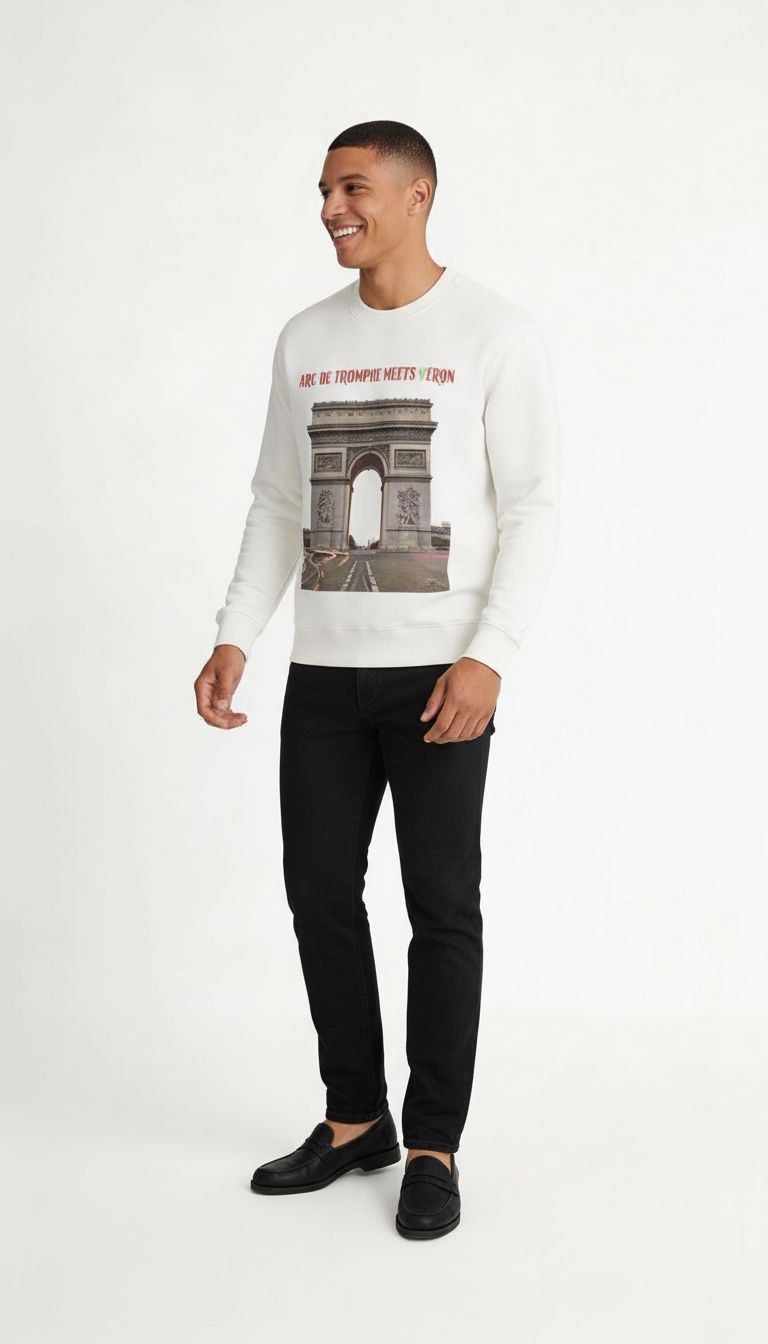 luxury unisex sweatshirt inspired by paris arc de triomphe 2