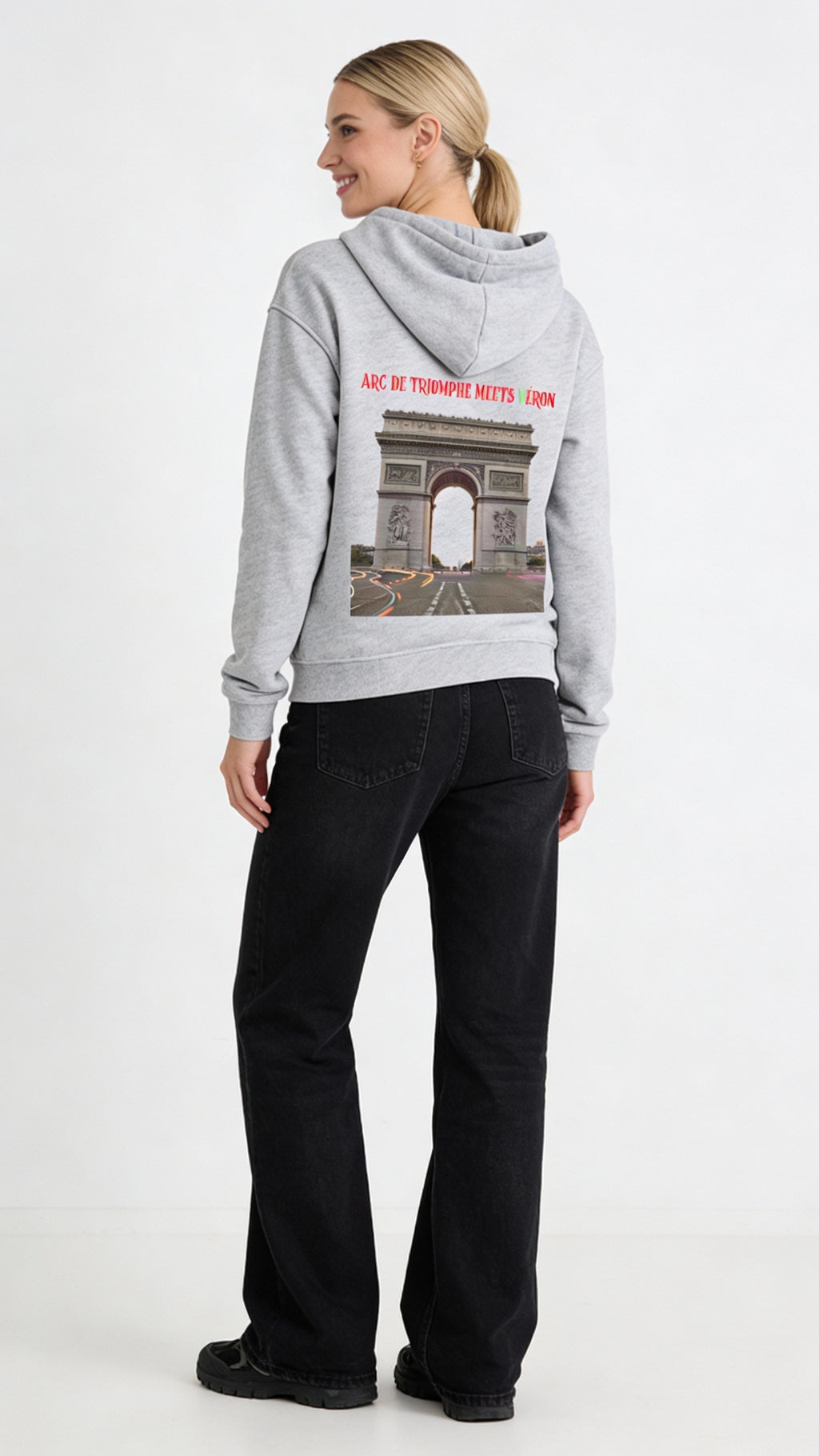 Luxury VÉRON hoodie inspired by Paris Arc de Triomphe 1