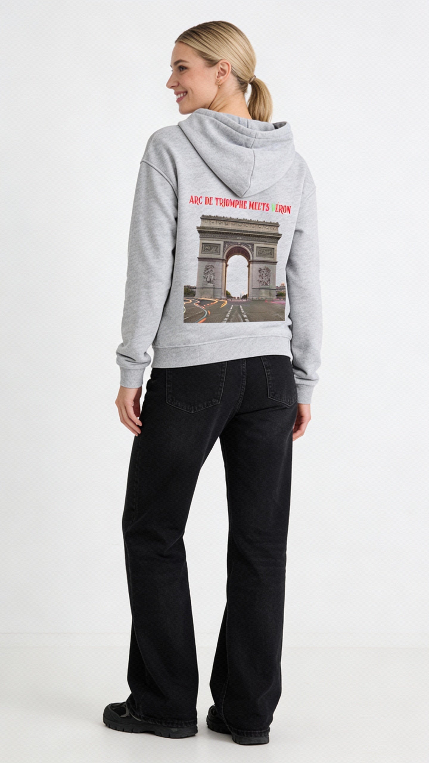 Luxury VÉRON hoodie inspired by Paris Arc de Triomphe 1