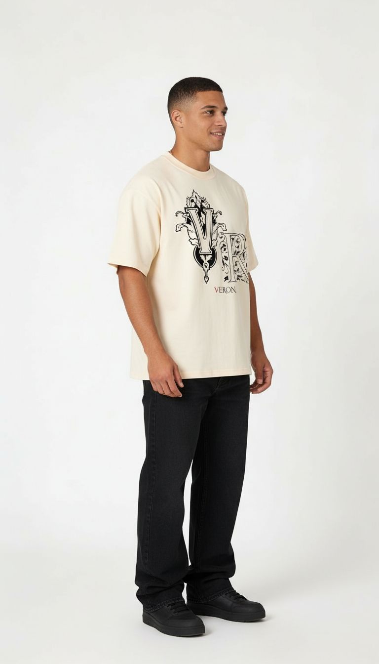 VÉRON LUXE premium cotton t-shirt minimalist design 4