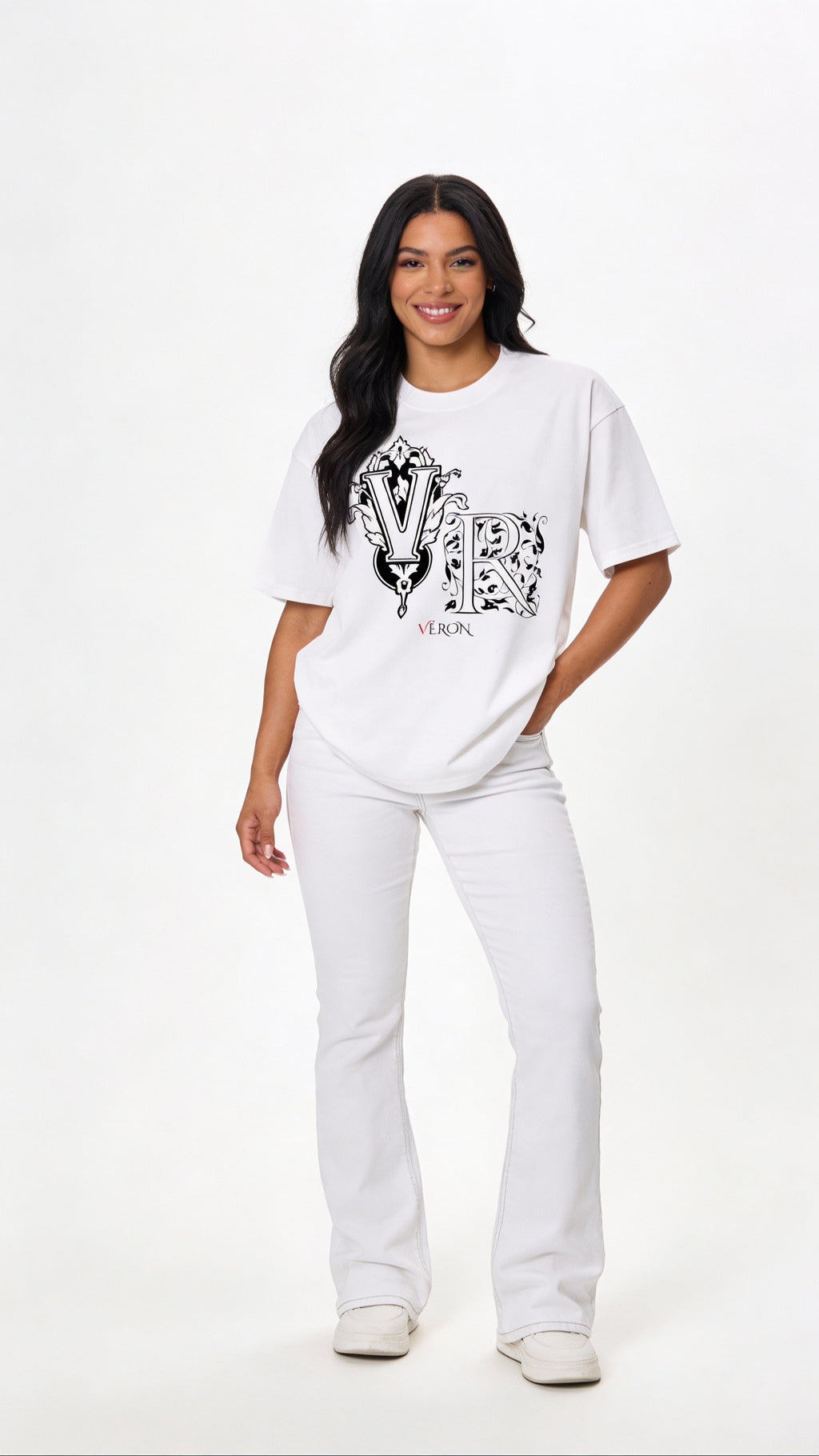 VÉRON LUXE premium cotton t-shirt minimalist design 2