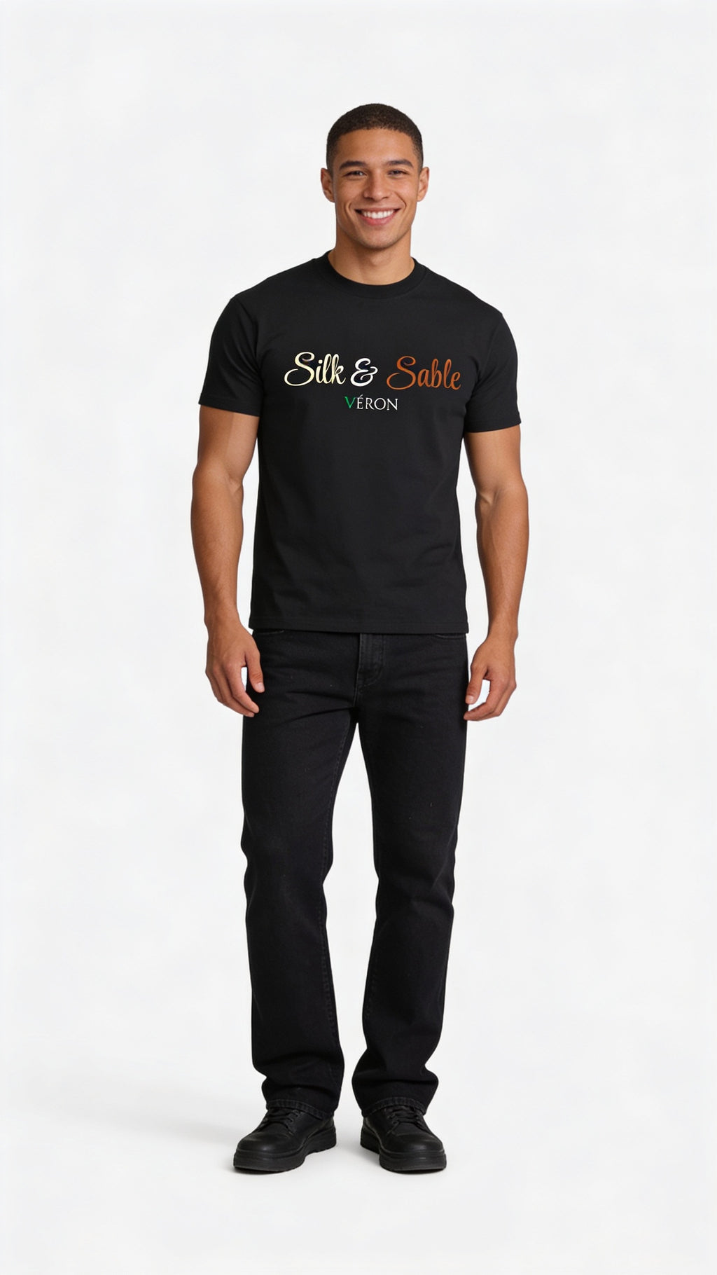 VÉRON Silk & Sable premium unisex t-shirt for men and women 2