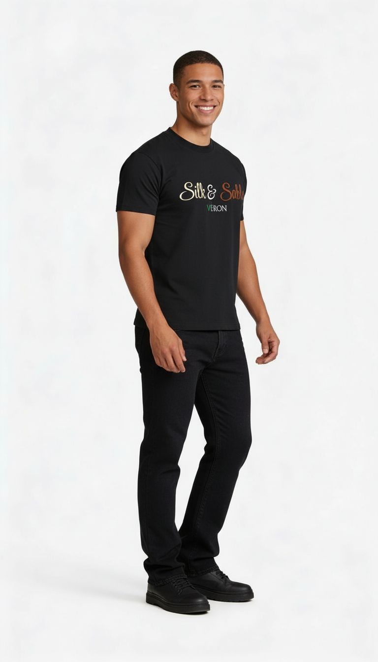 VÉRON Silk & Sable premium unisex t-shirt for men and women 3