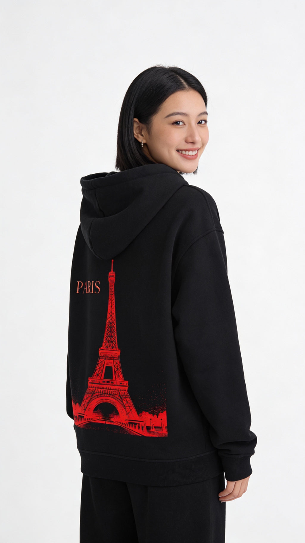 VÉRON Eiffel Tower premium hoodie for men and women 3