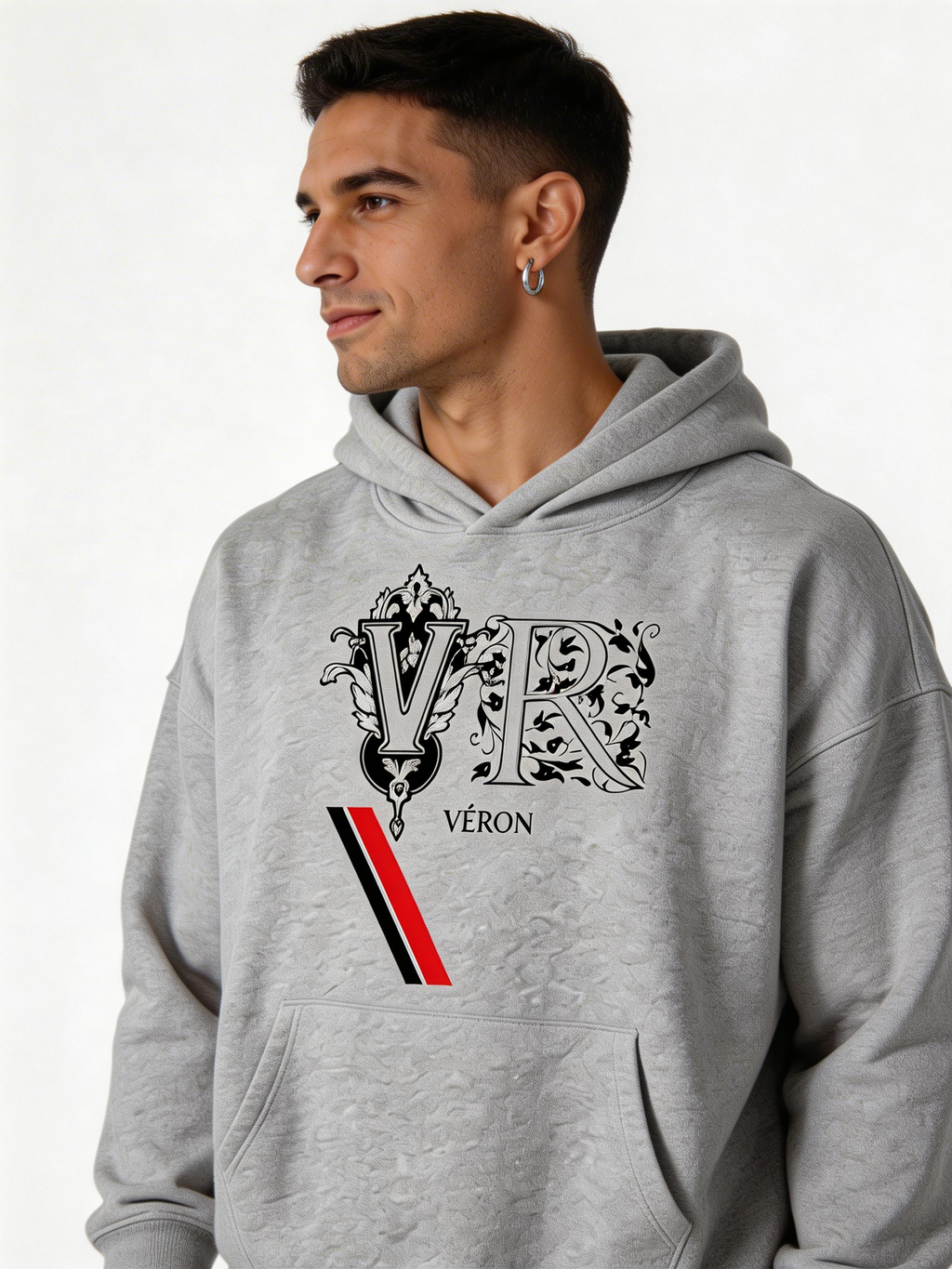 VÉRON LUXE unisex heavyweight hoodie oversized fit men women 9