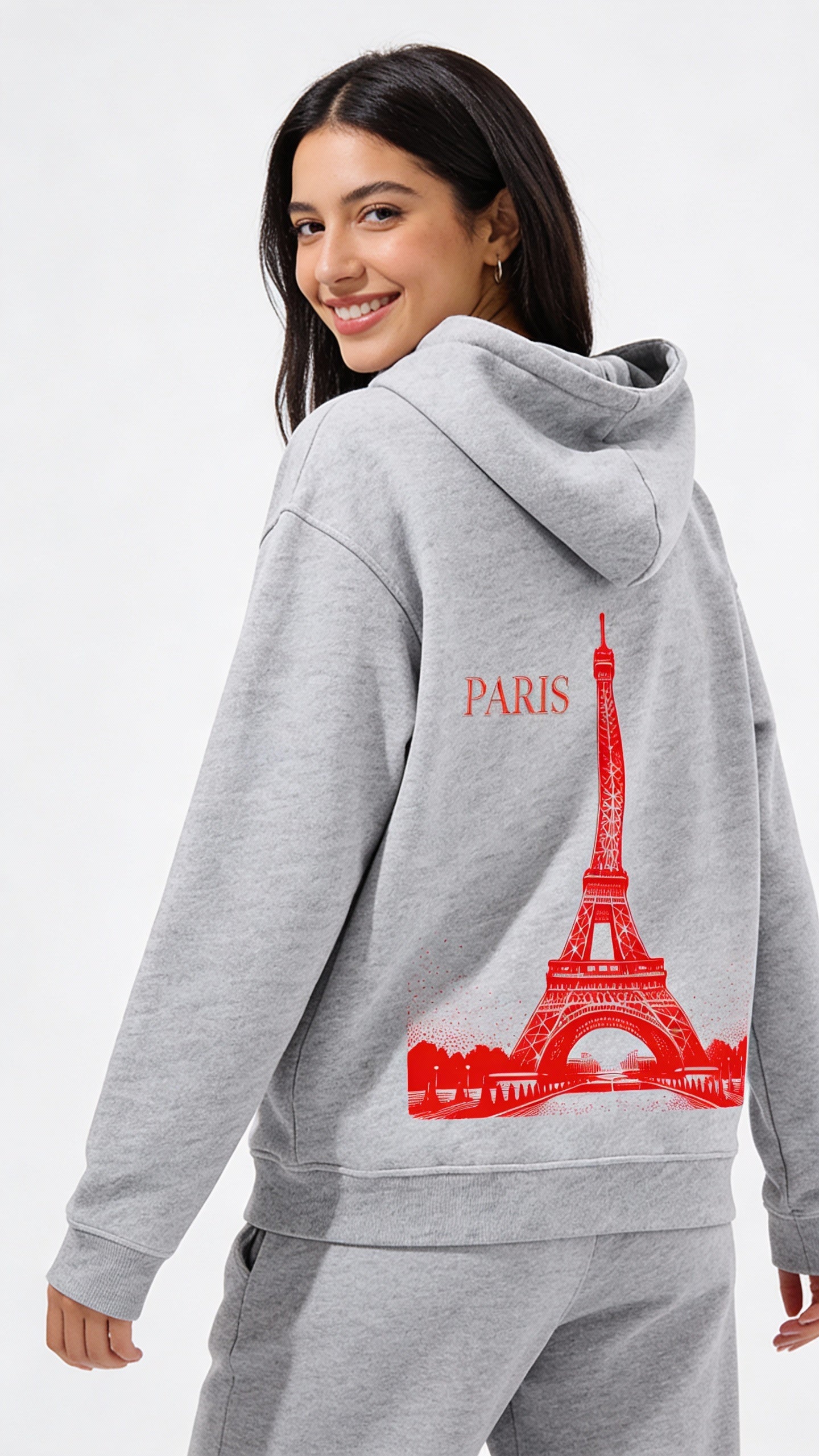 VÉRON Eiffel Tower premium hoodie for men and women 7