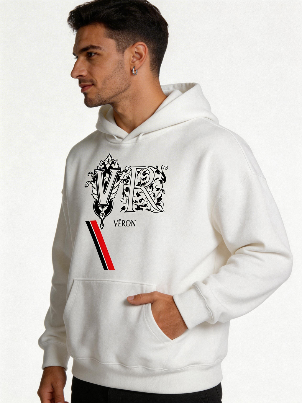 VÉRON LUXE unisex heavyweight hoodie oversized fit men women 5