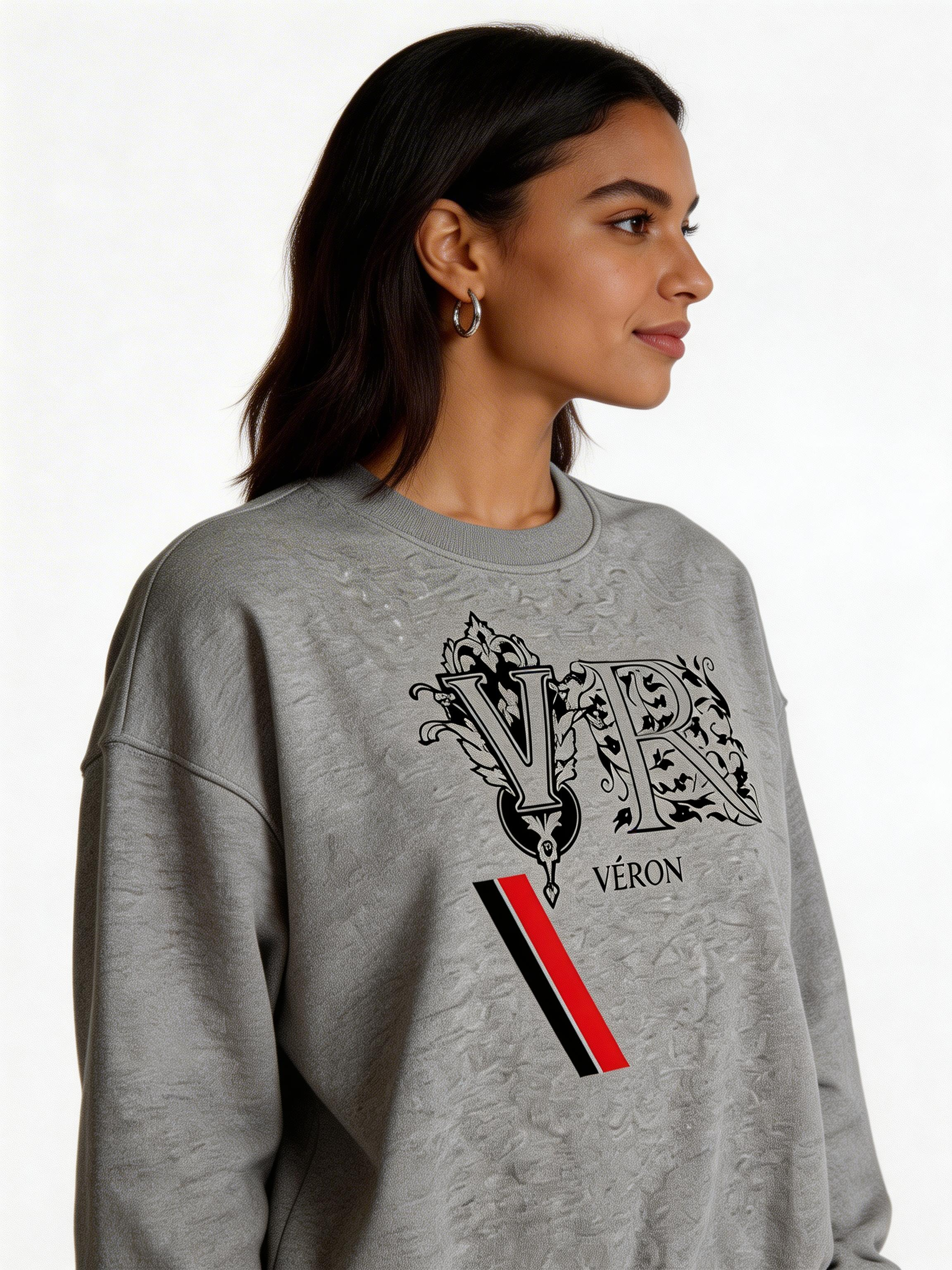 VÉRON LUXE unisex heavyweight sweater premium oversized fit for men and women 4