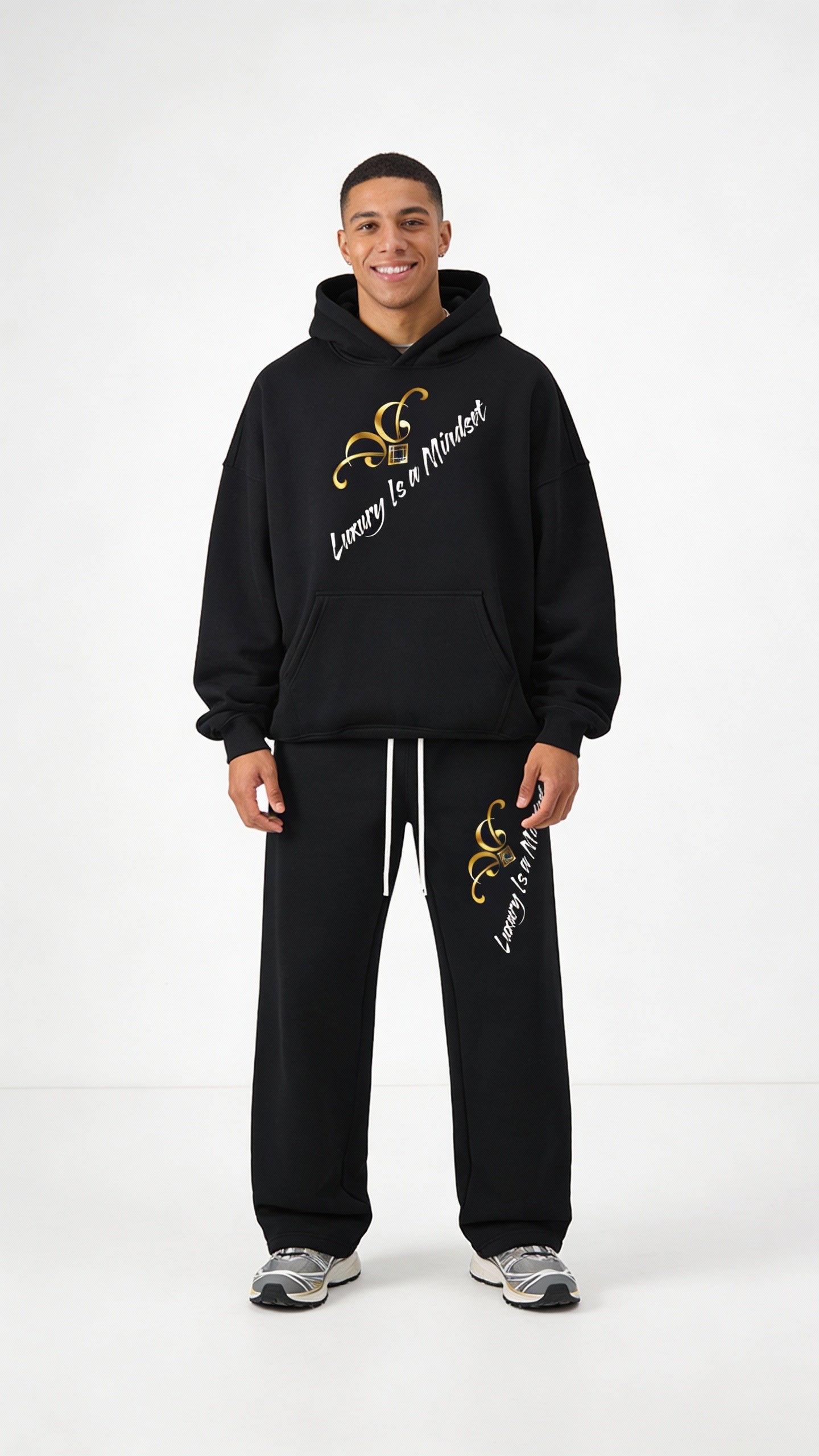 VÉRON Luxury Is a Mindset Premium Oversized Sweatpants