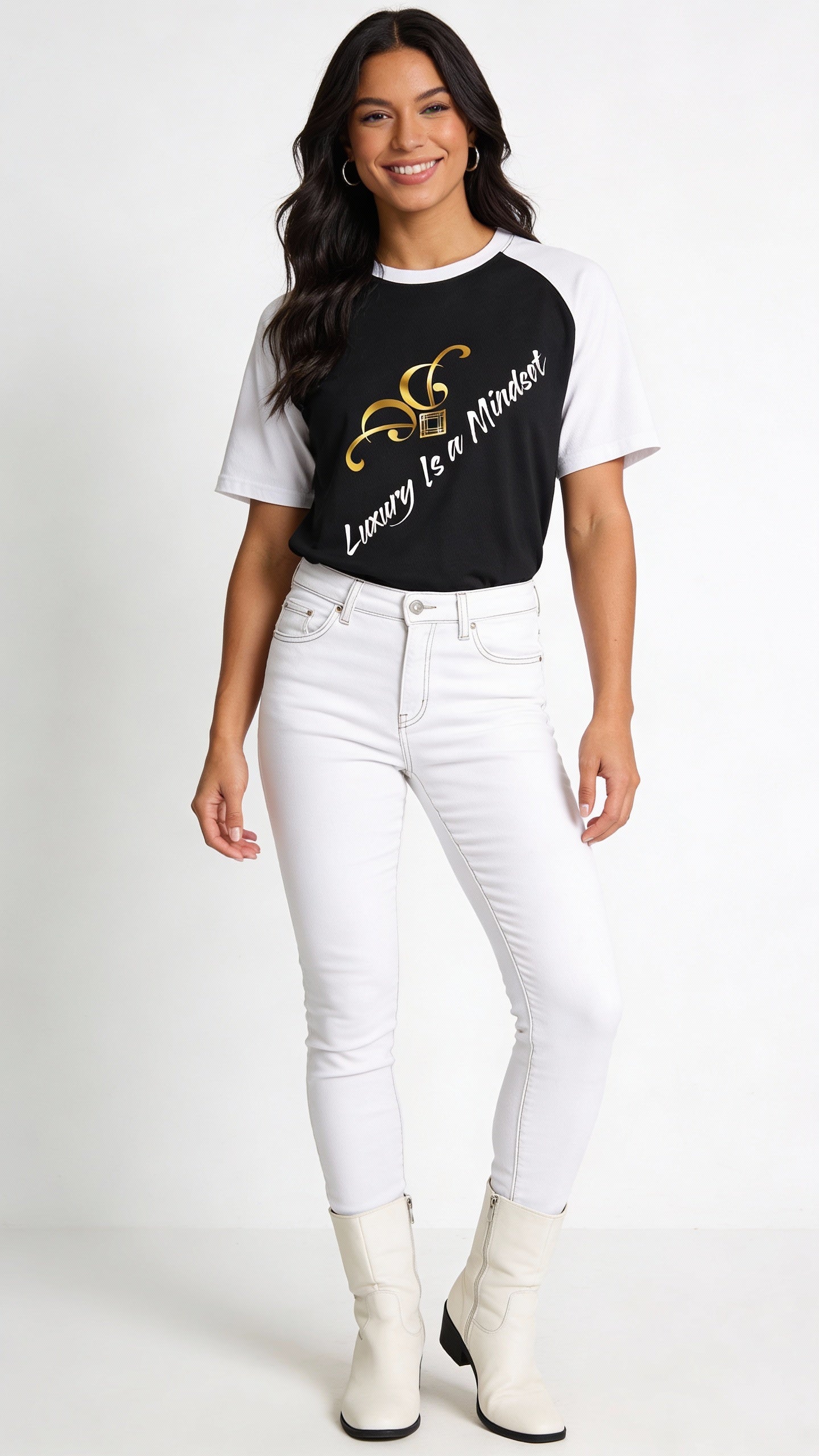 VÉRON Luxury Is a Mindset premium polyester mesh tee 1