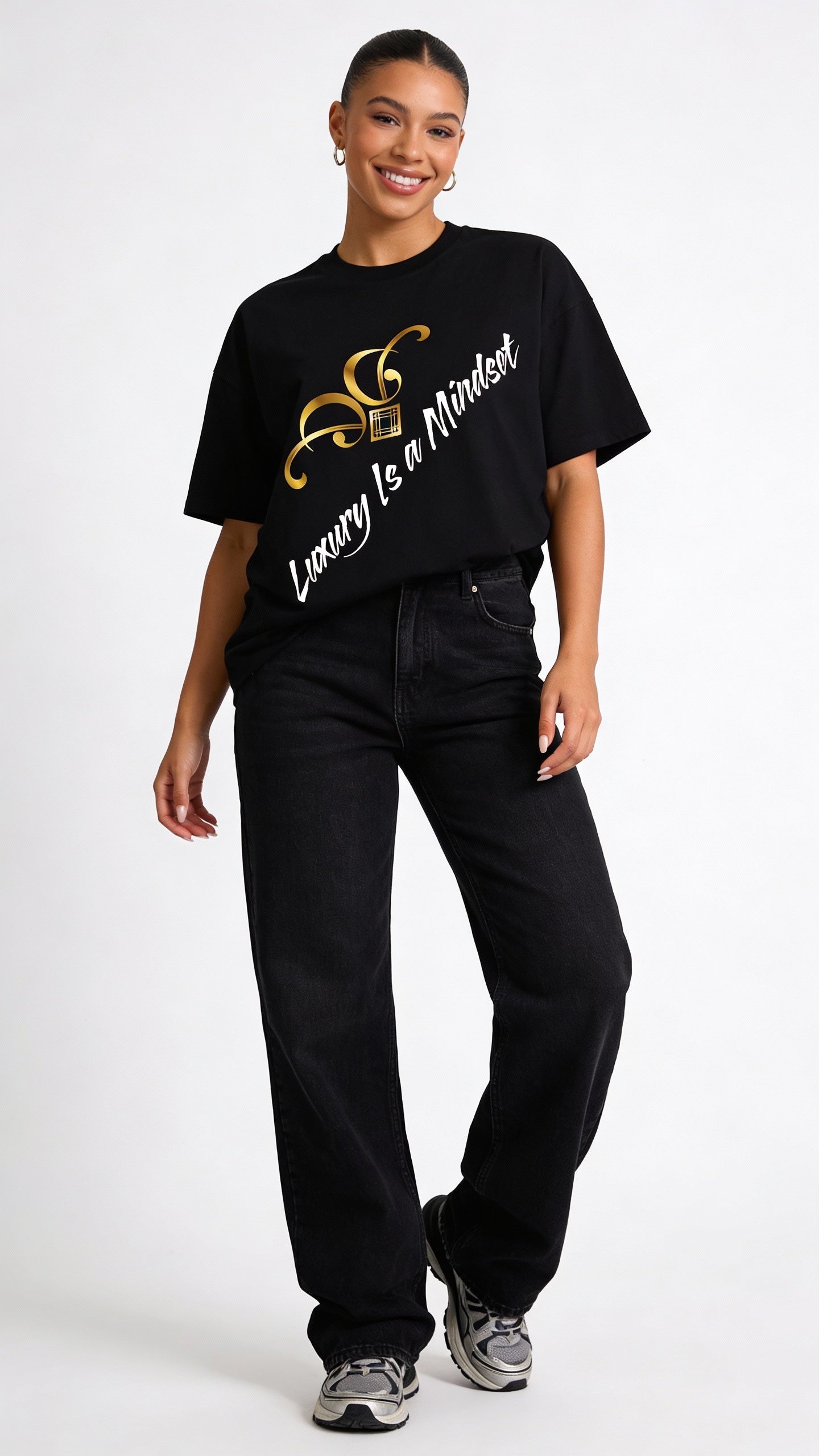 VÉRON Luxury Is a Mindset Premium Oversized Unisex T-Shirt