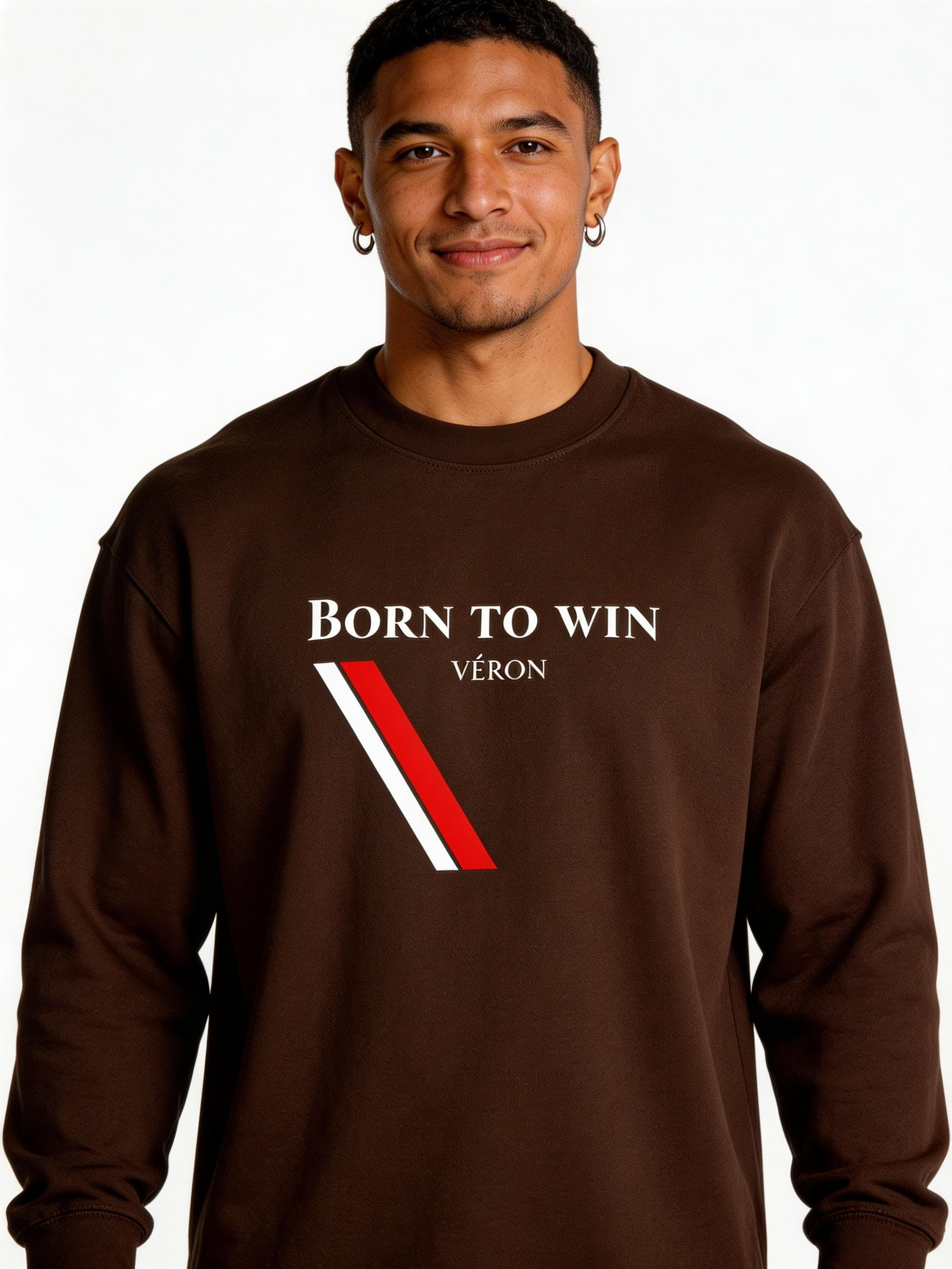 VÉRON BORN TO WIN Unisex Crewneck Shirt