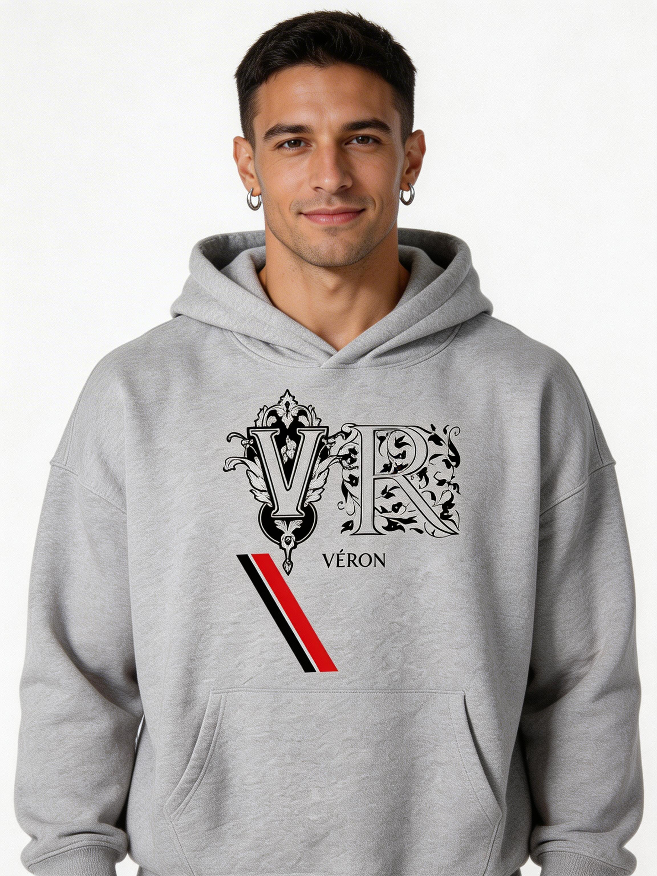 VÉRON LUXE unisex heavyweight hoodie oversized fit men women 7