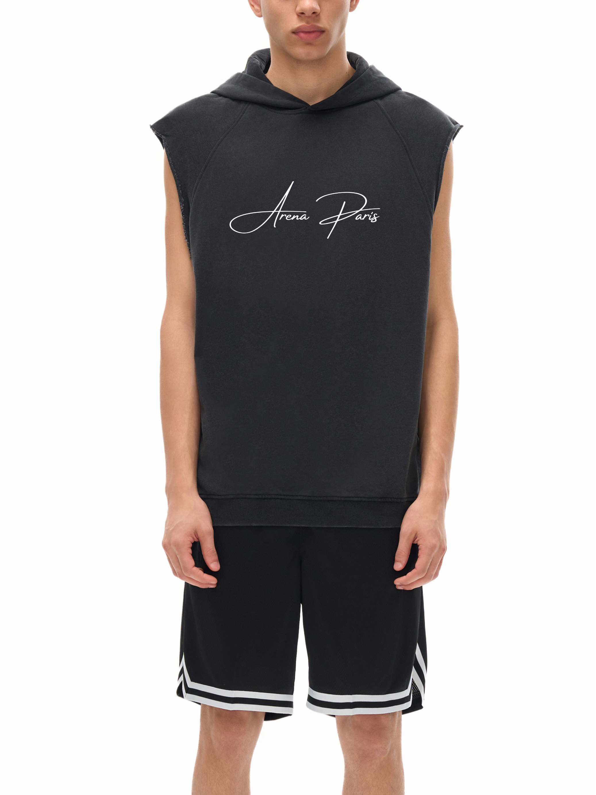 High-quality cotton sleeveless hoodie for men and women 1