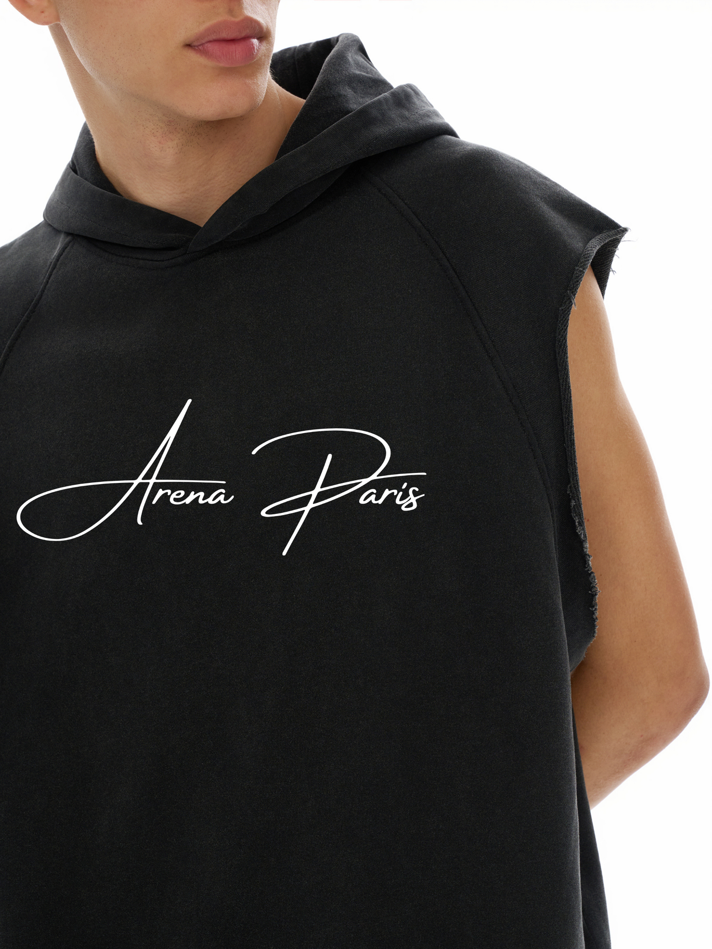 High-quality cotton sleeveless hoodie for men and women 3