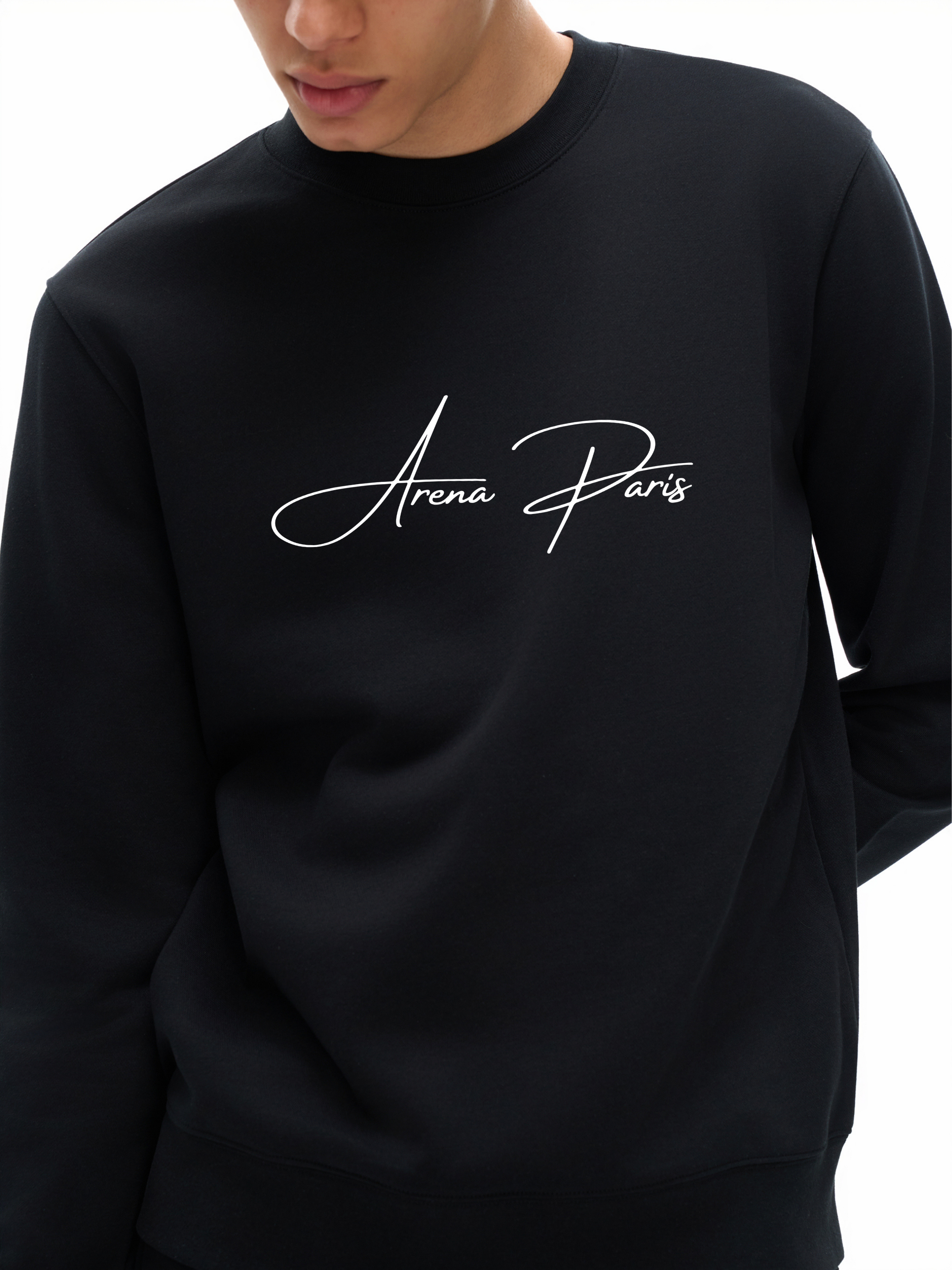 “VÉRON Arena Paris logo embroidered sweater detail” 2