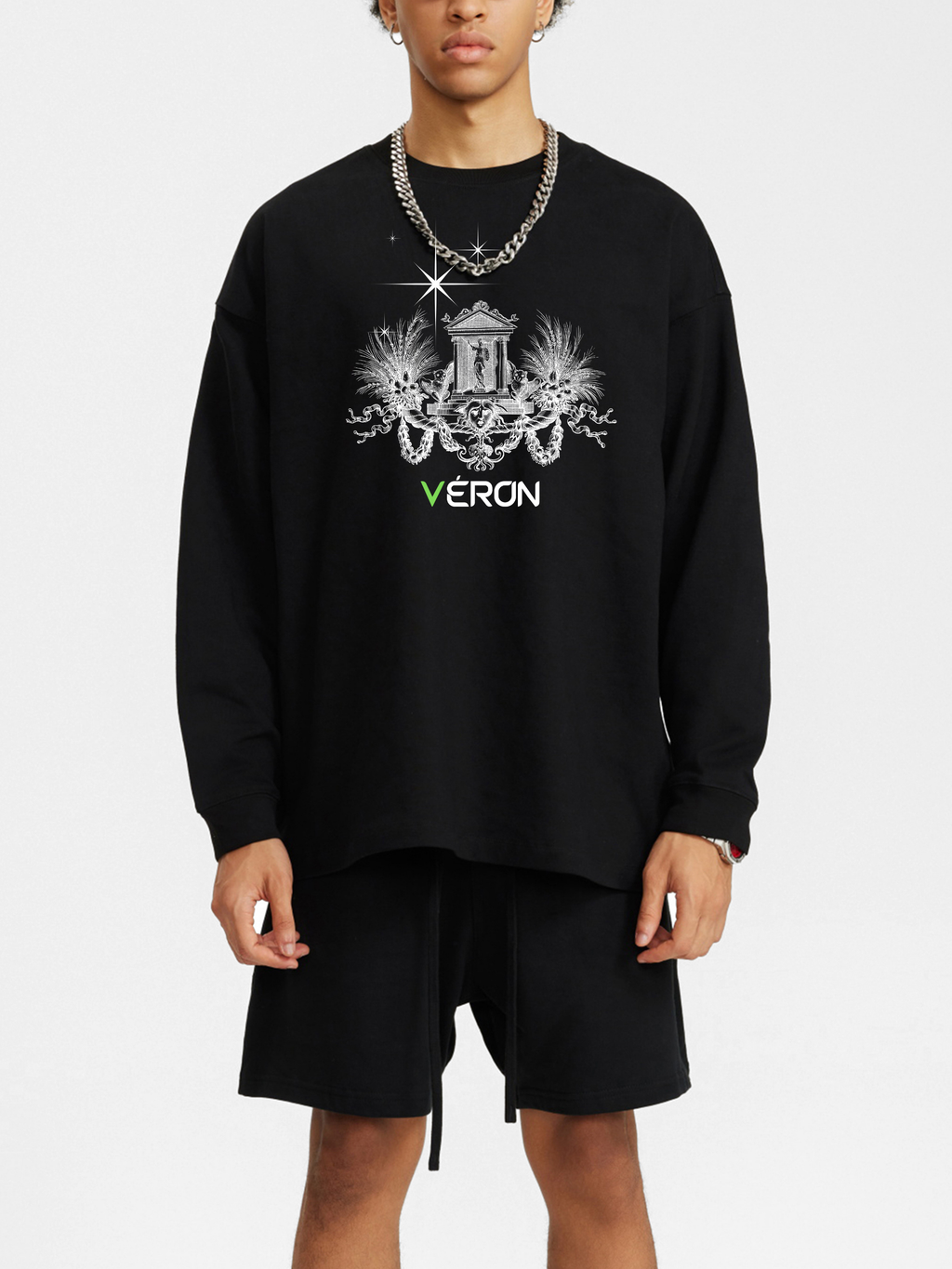 VÉRON Boulevard des Étoiles Premium Oversized Long Sleeve Unisex Shirt