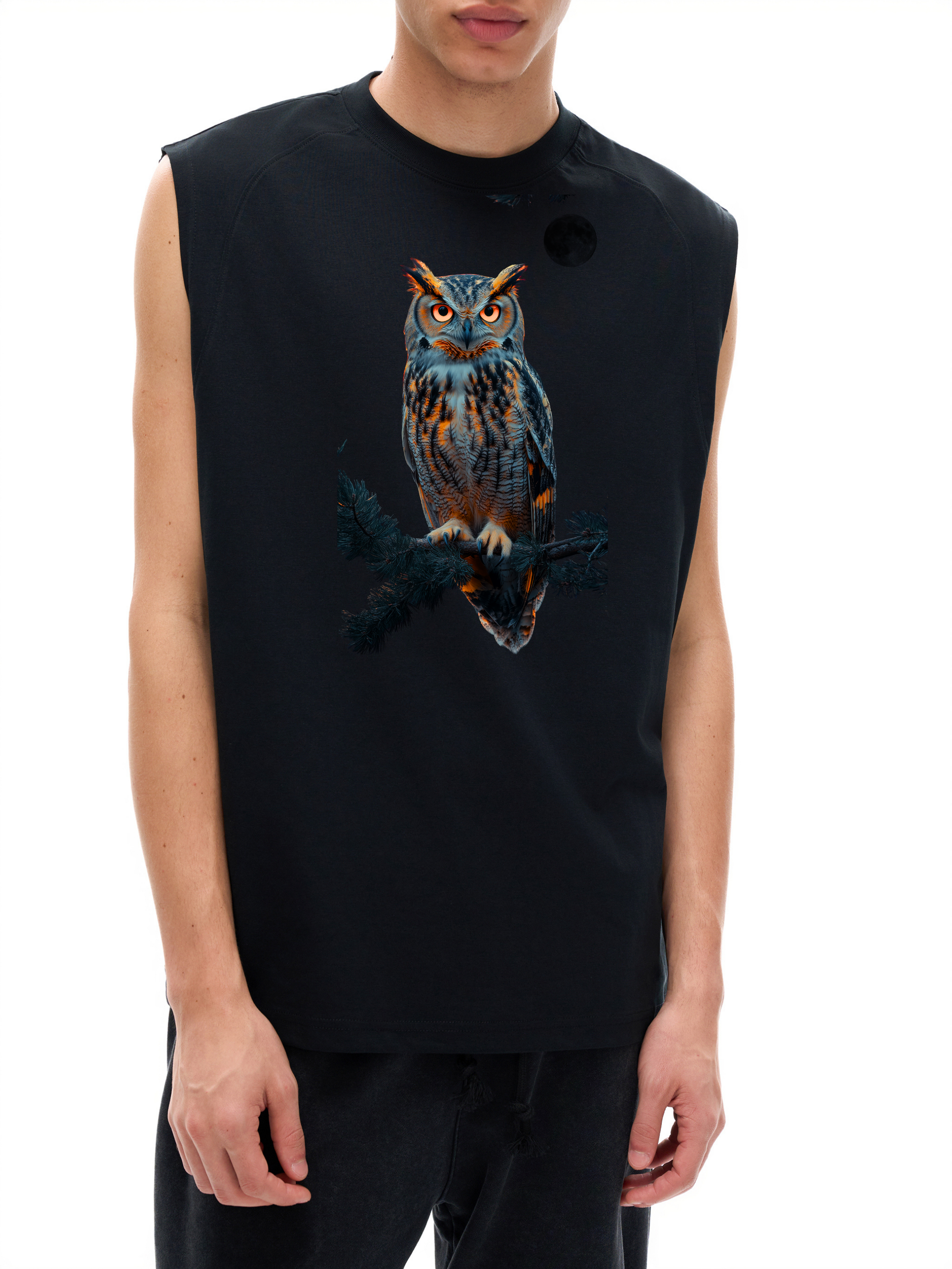 Veron Hibou Nocturne luxury unisex tank top 1