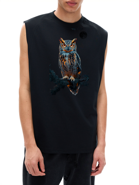 Veron Hibou Nocturne luxury unisex tank top 1