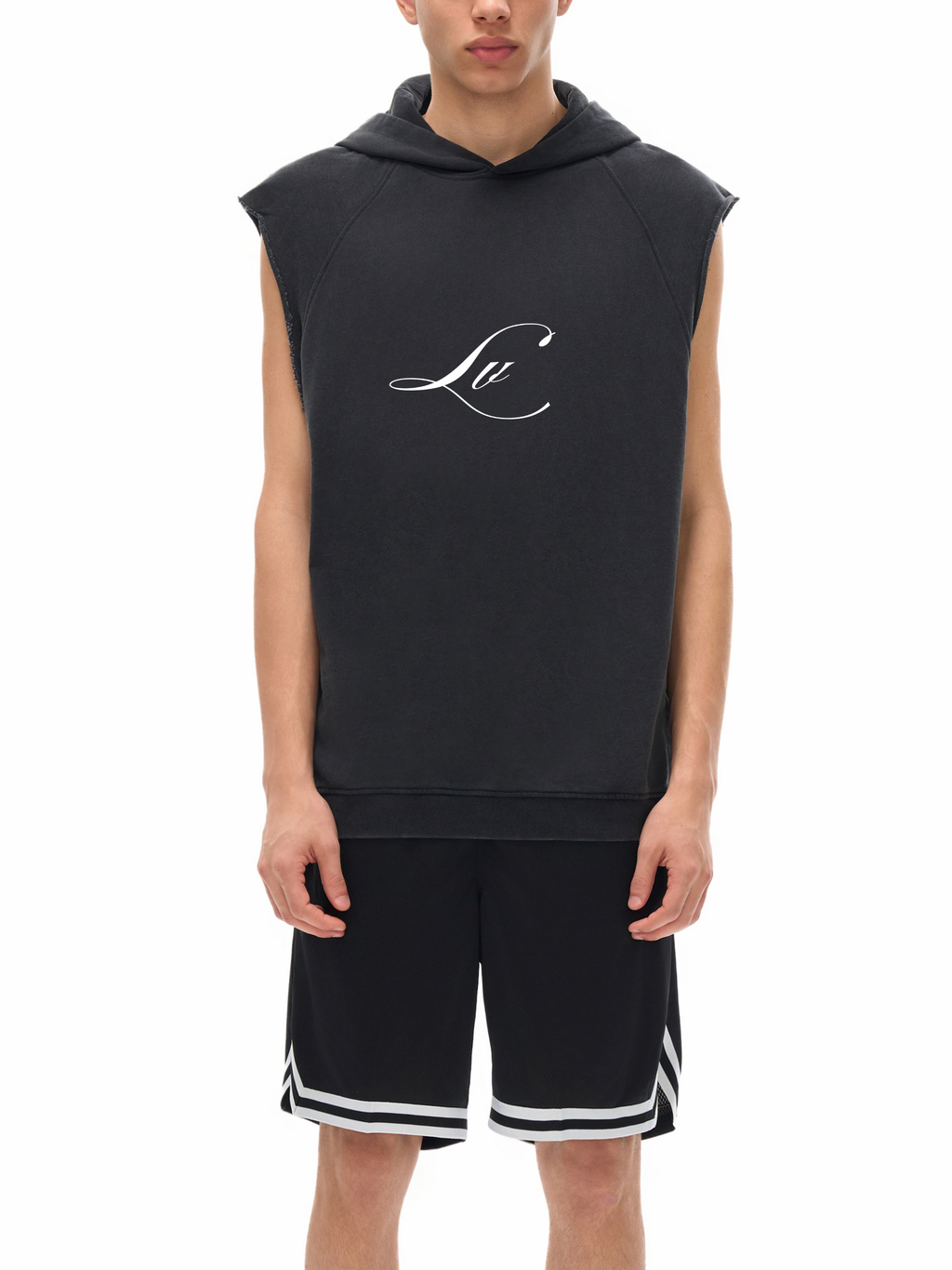 VÉRON LV Washed Heavyweight Sleeveless Hoodie 1