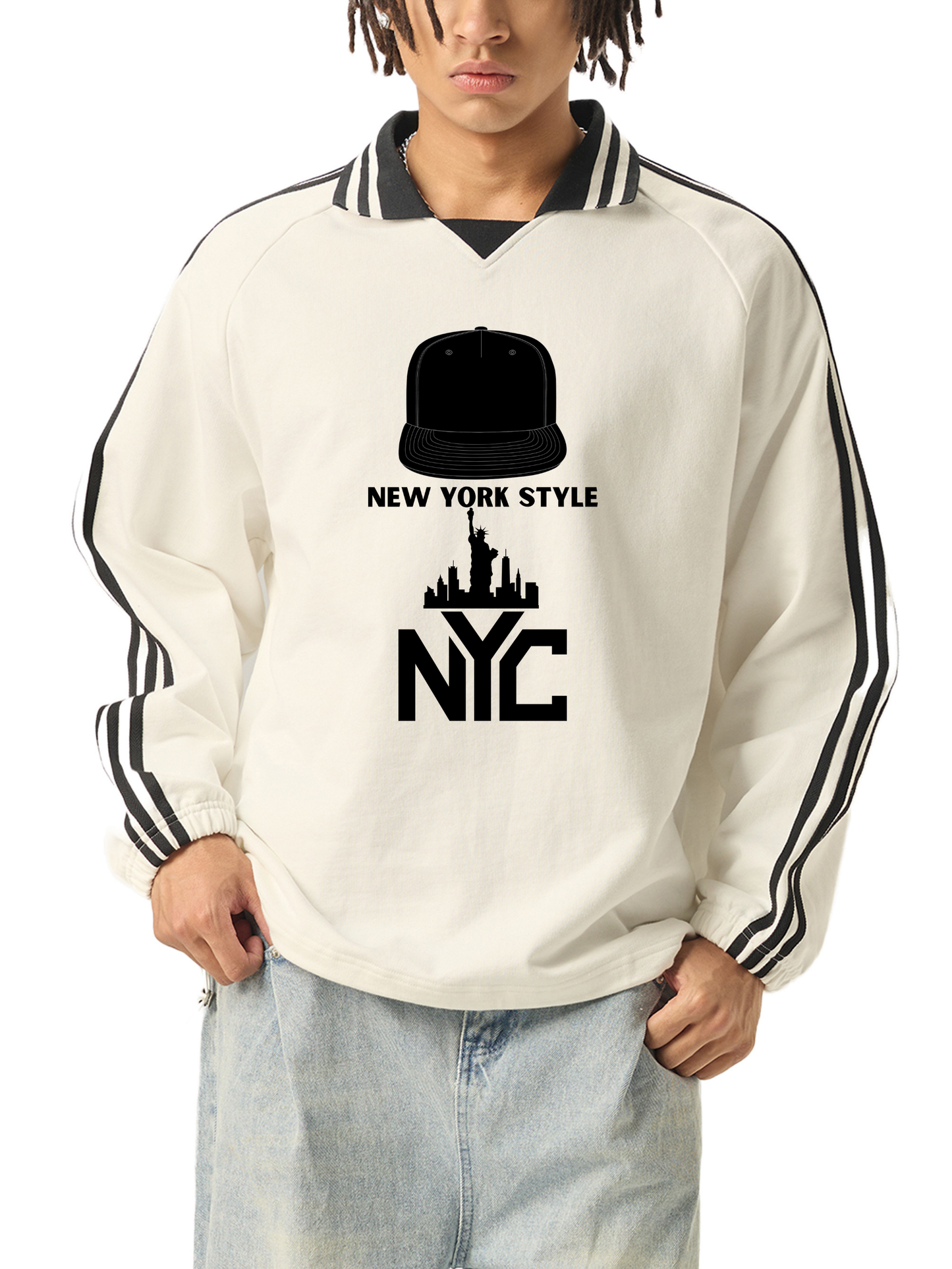 VÉRON New York Style Collar Sweater front view 2
