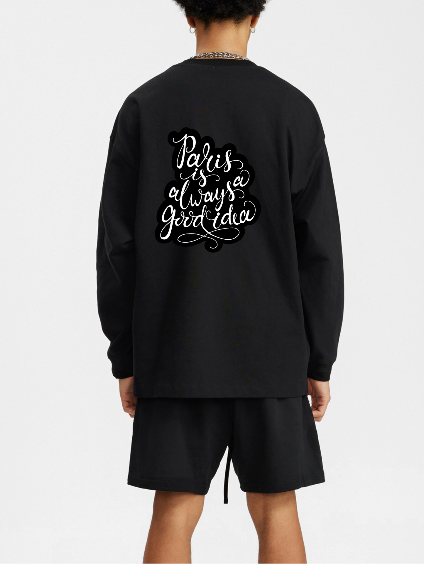 Luxury high-quality oversized long sleeve shirt by VÉRON Paris 3