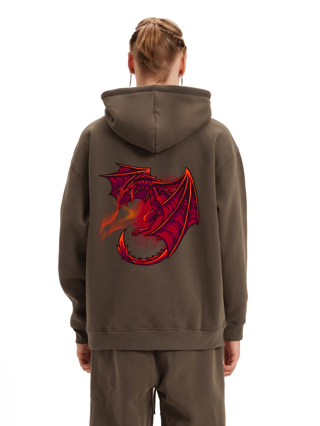VÉRON dragon emblem on hoodie back 1