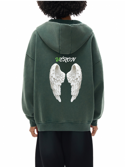 Premium heavyweight washed hoodie by VÉRON 2