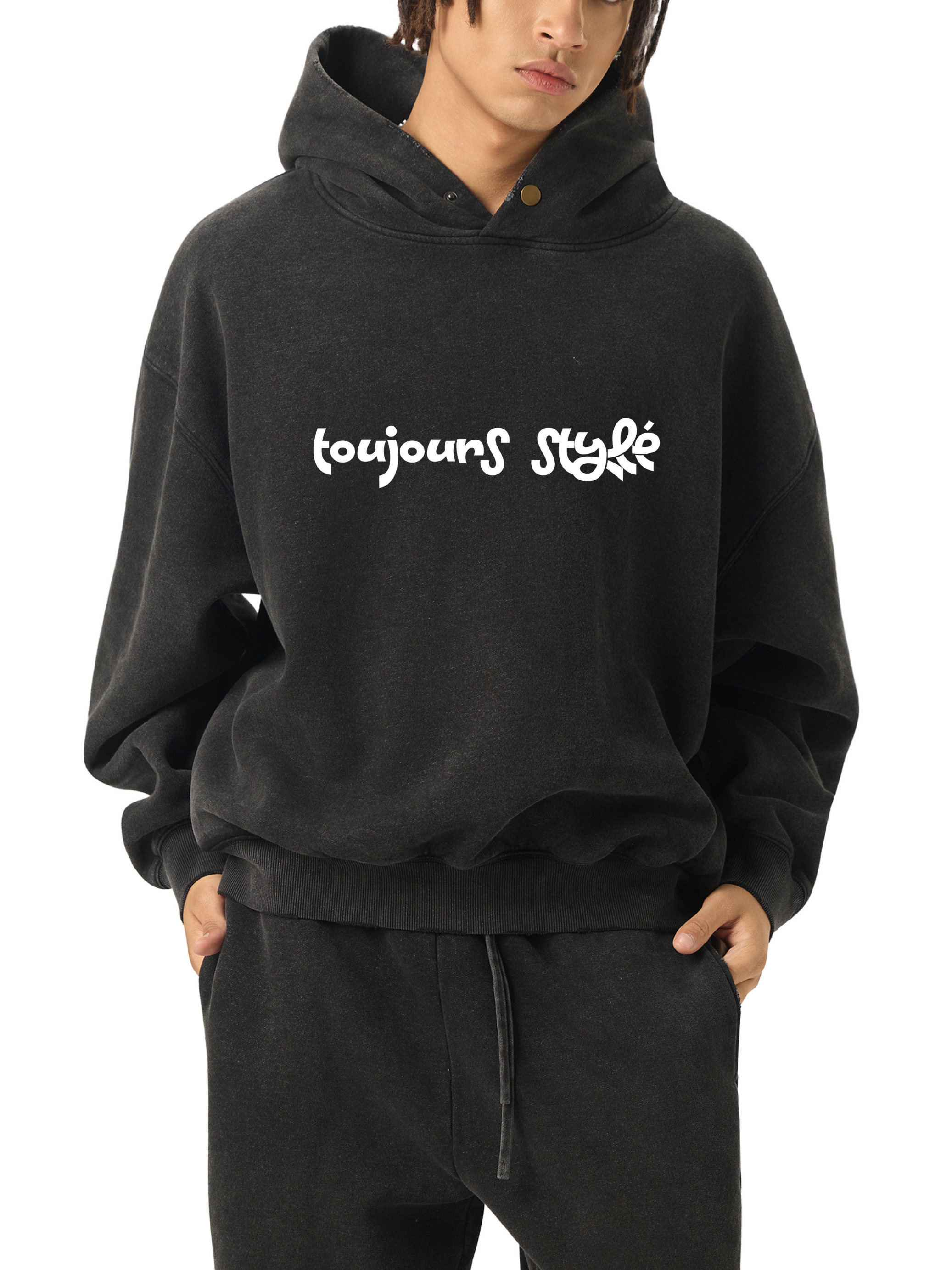 Washed heavyweight designer hoodie for men and women 1