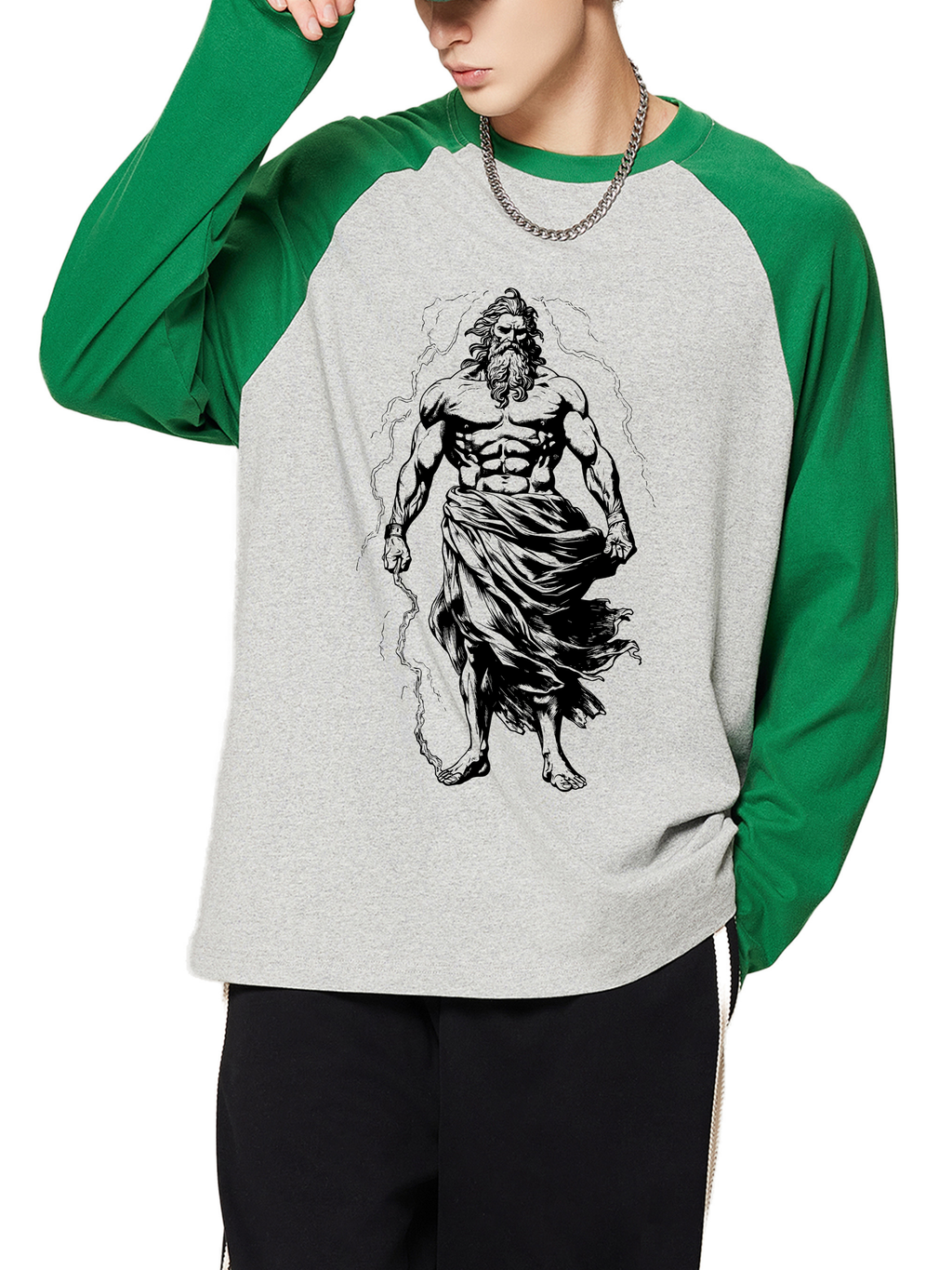 Black ZEUS luxury shirt unisex fashion VÉRON 1